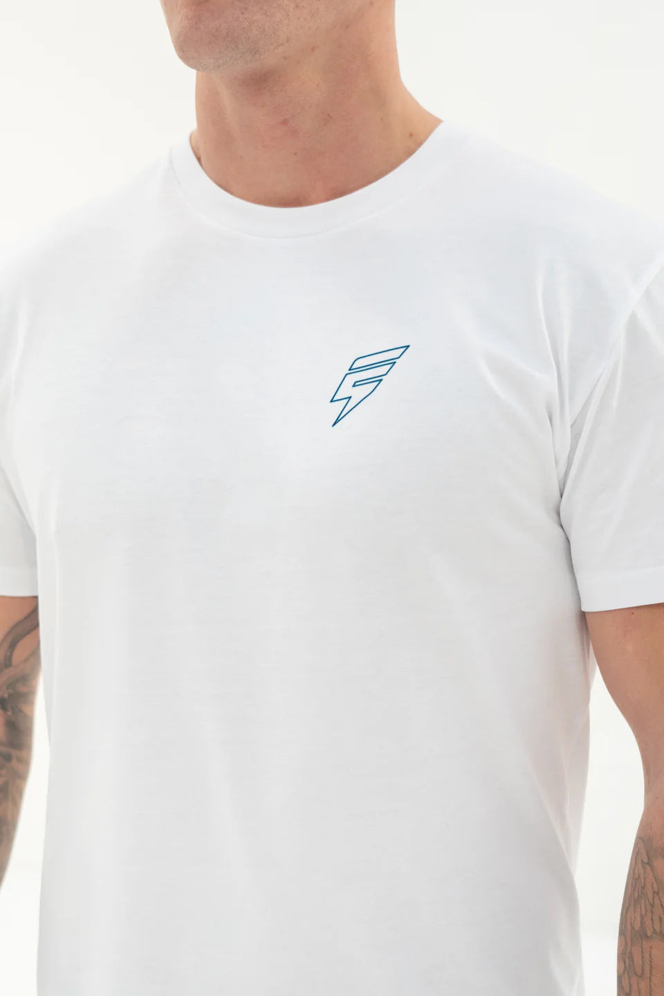MOUNT TEE - WHITE/BLUE