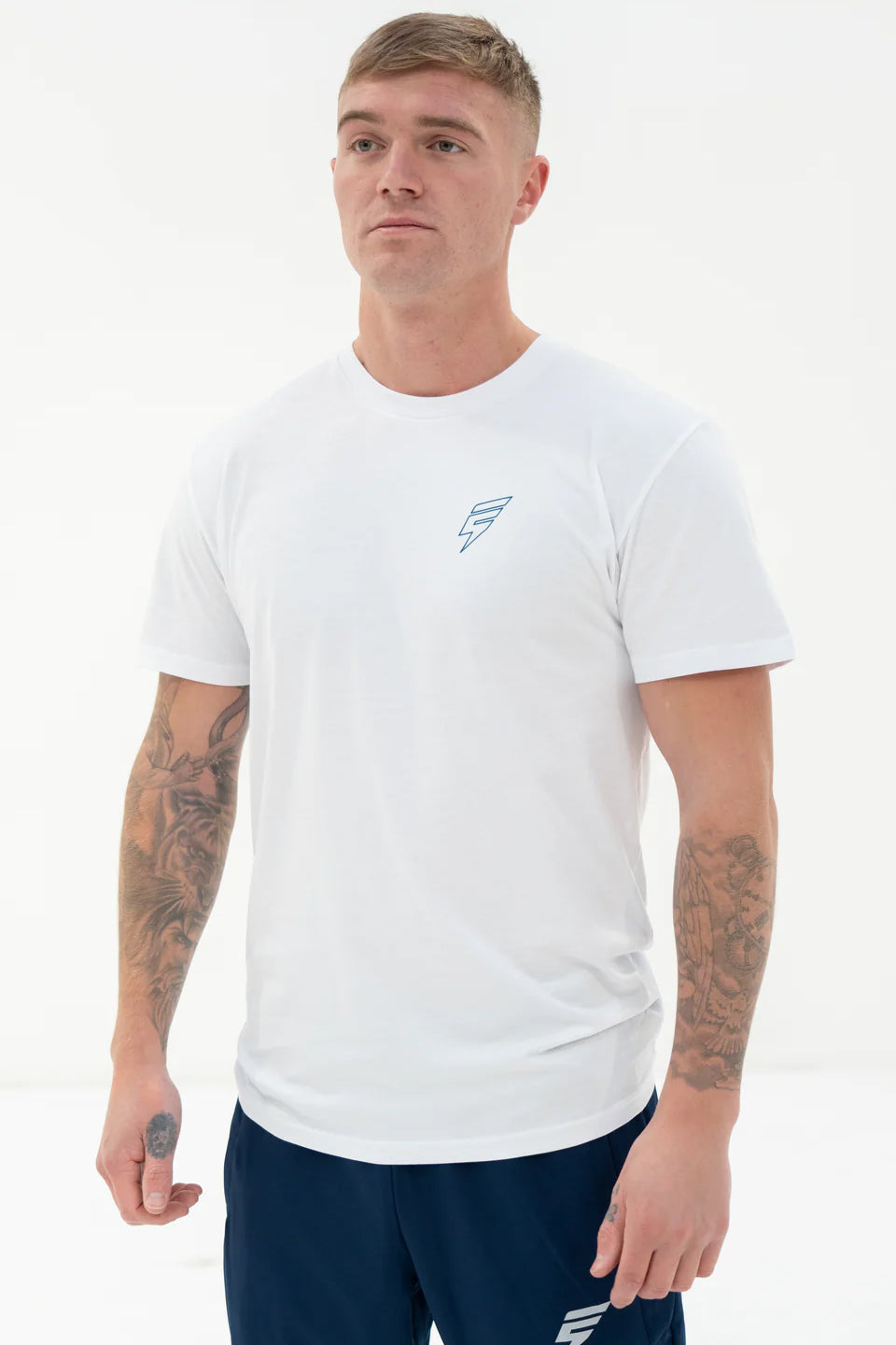 MOUNT TEE - WHITE/BLUE
