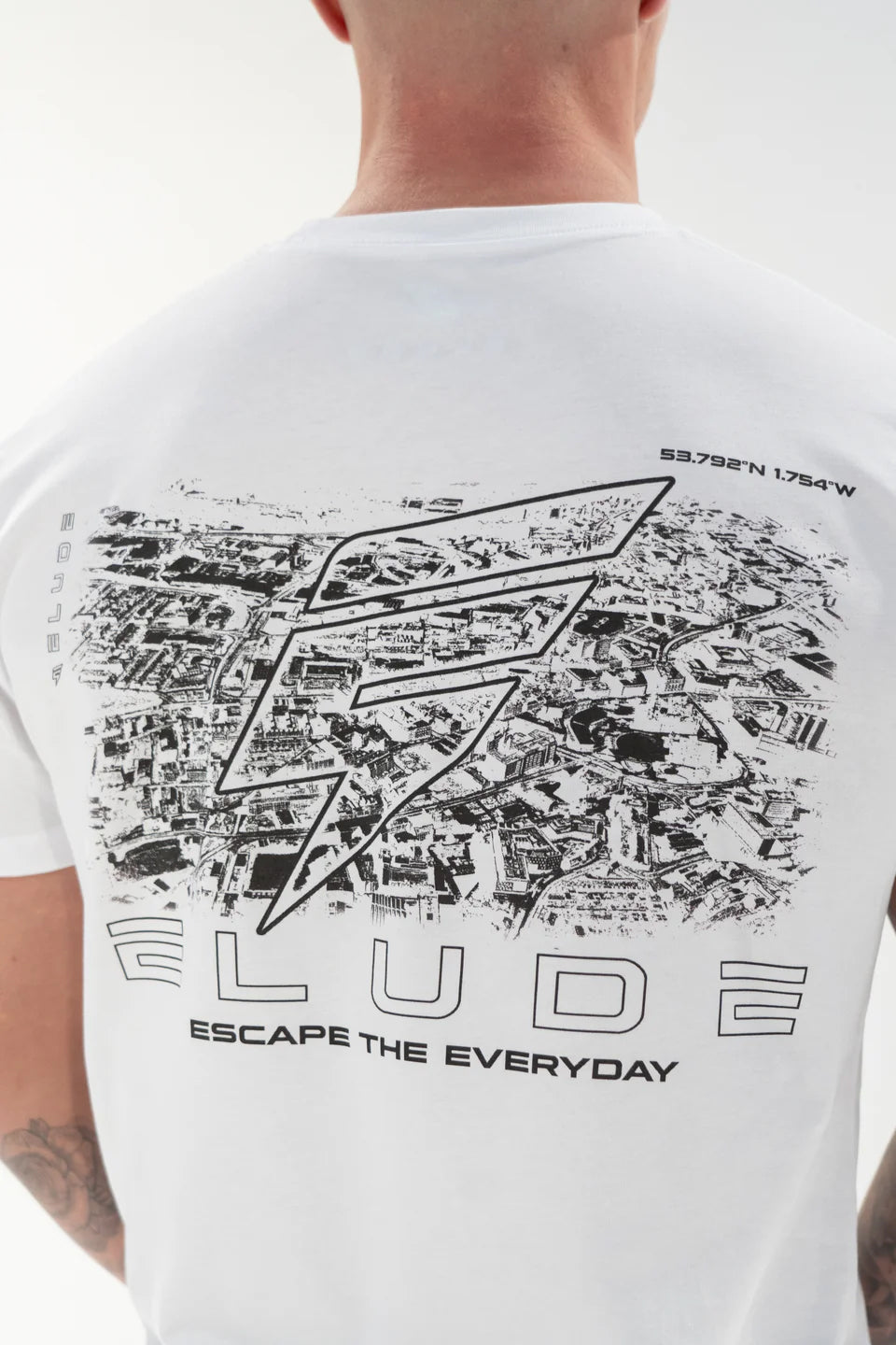 ON THE MAP TEE - WHITE/BLACK