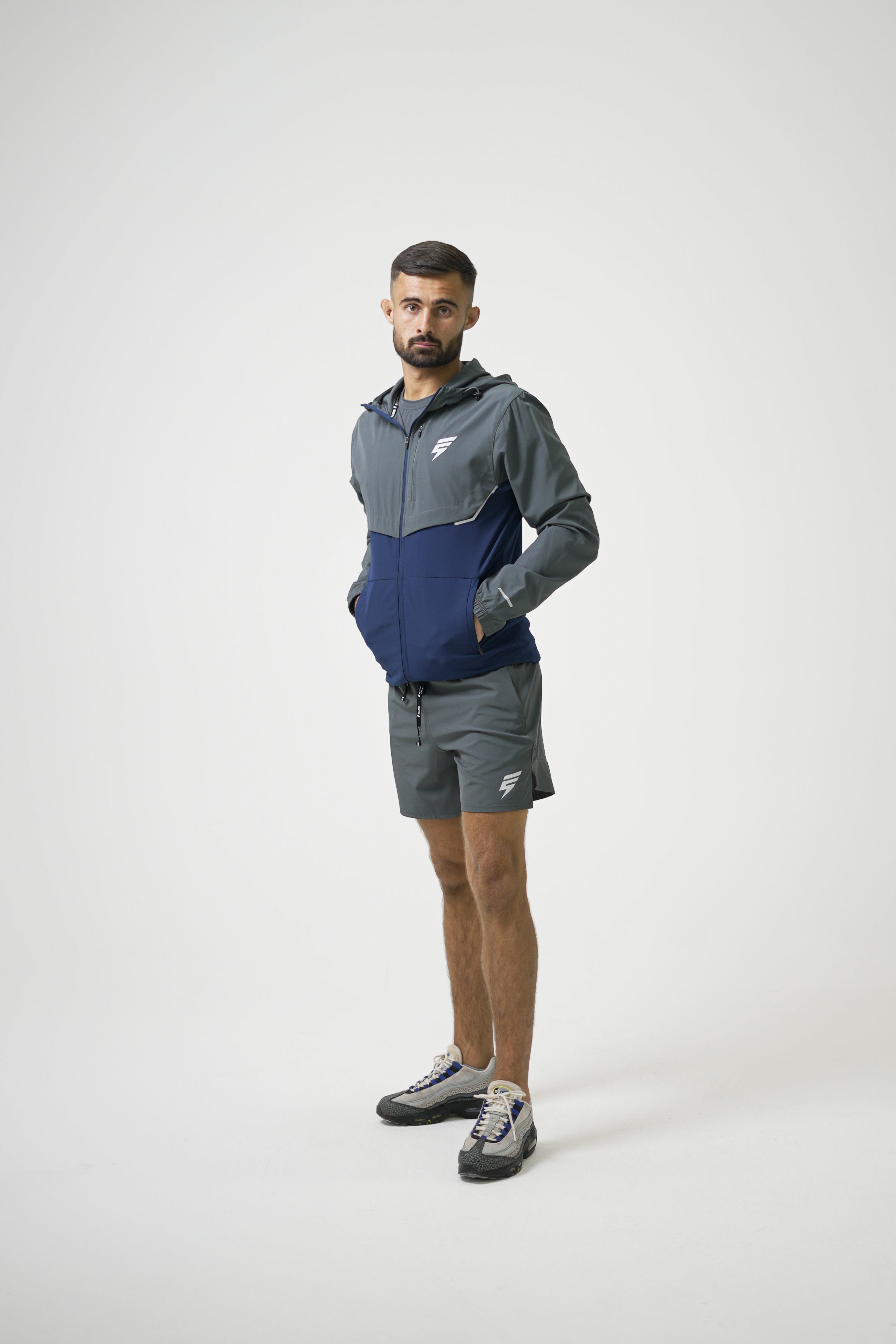 TRACK JACKET SET - NAVY/COAL