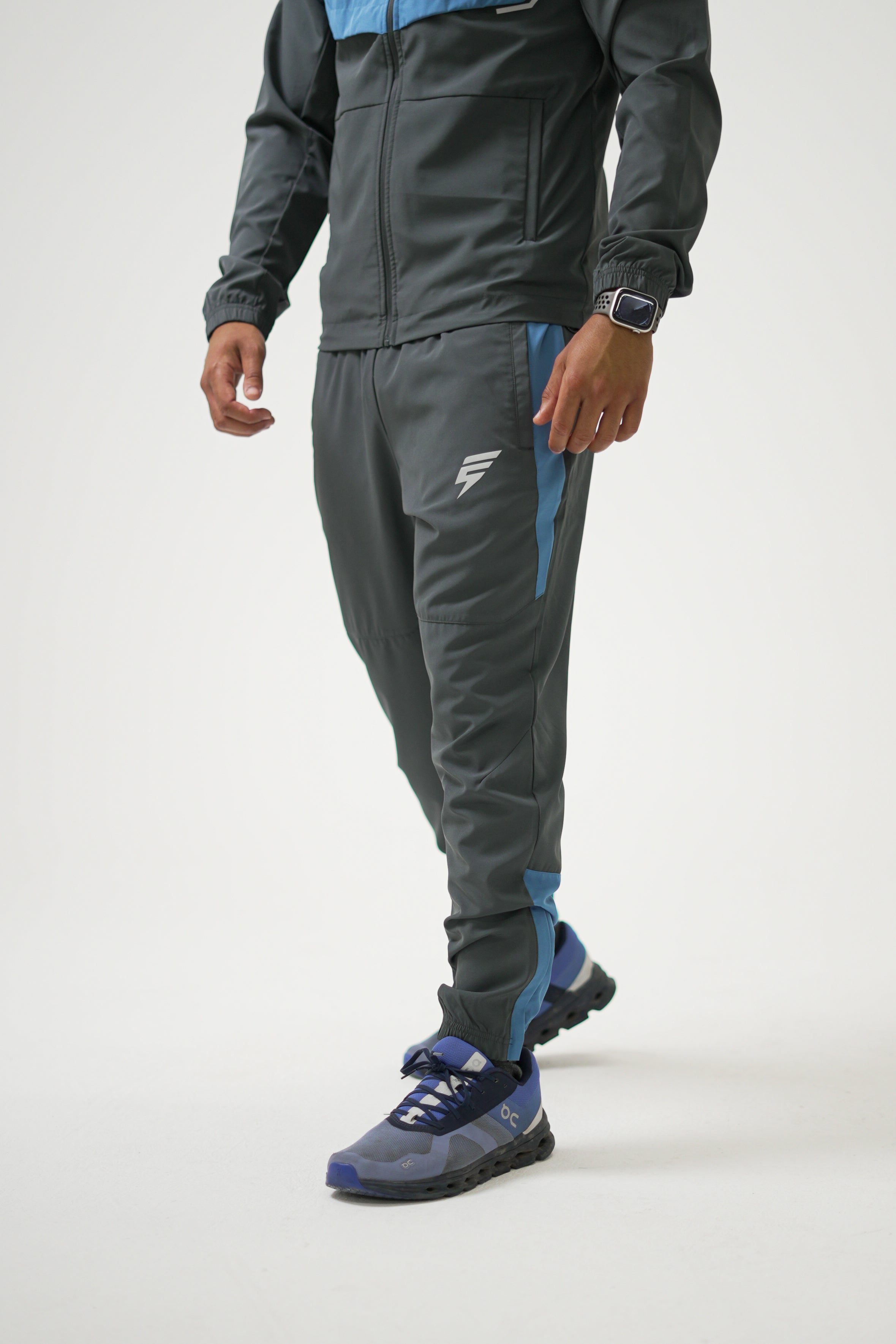 TRACK TRACKSUIT - GREY/OMBRE BLUE