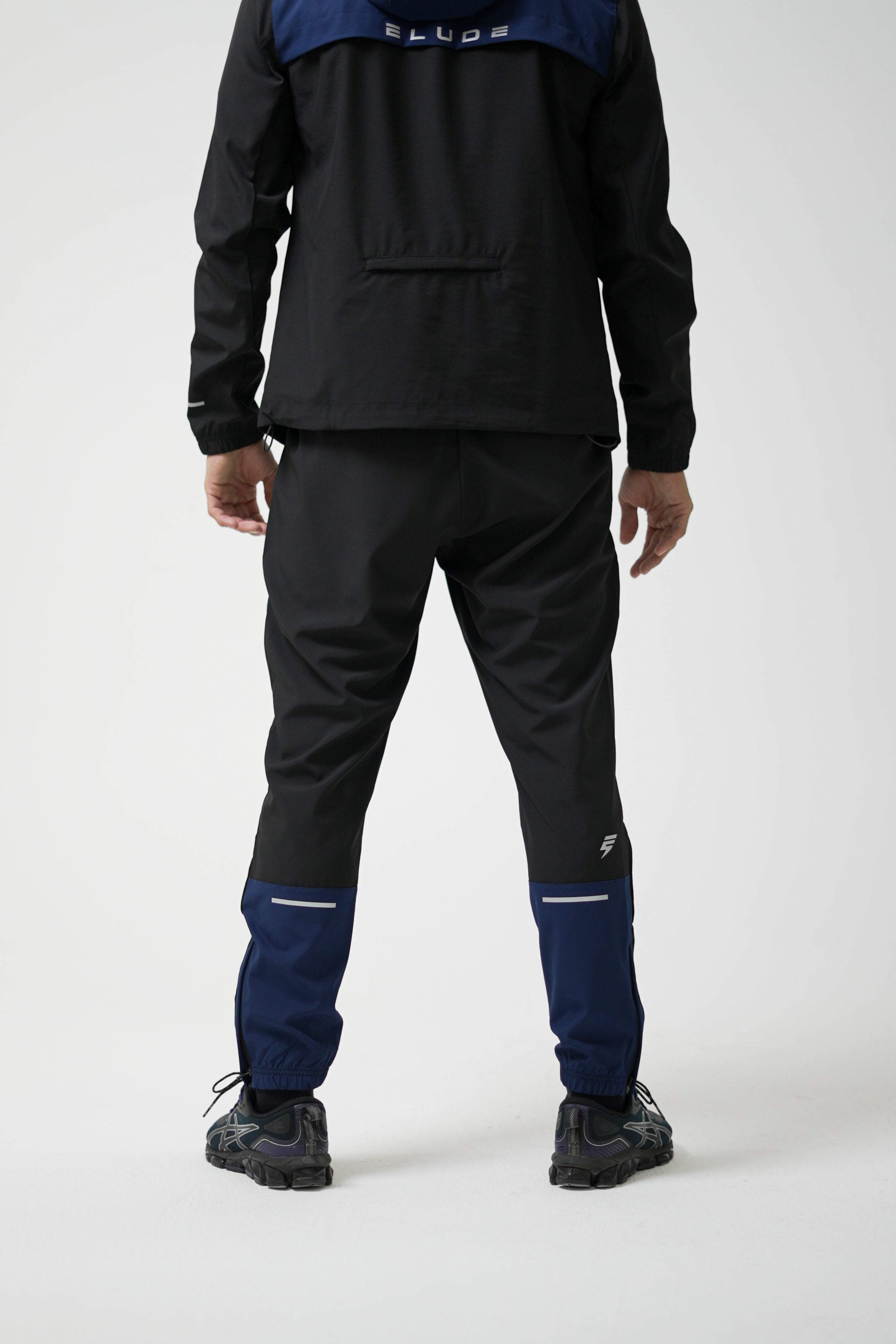 TRACK PANTS - BLACK/NAVY