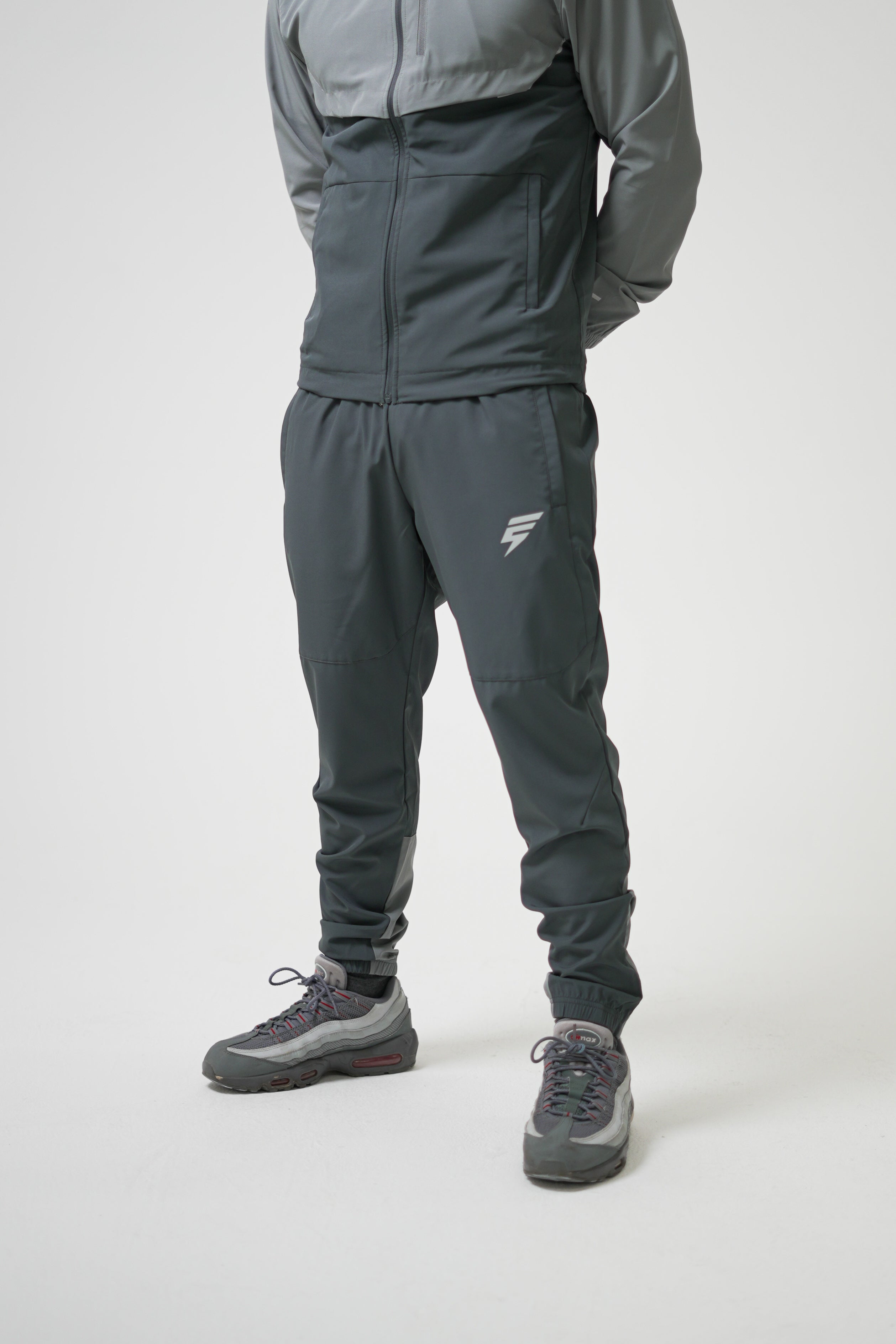TRACK PANTS - COAL/LIGHT GREY