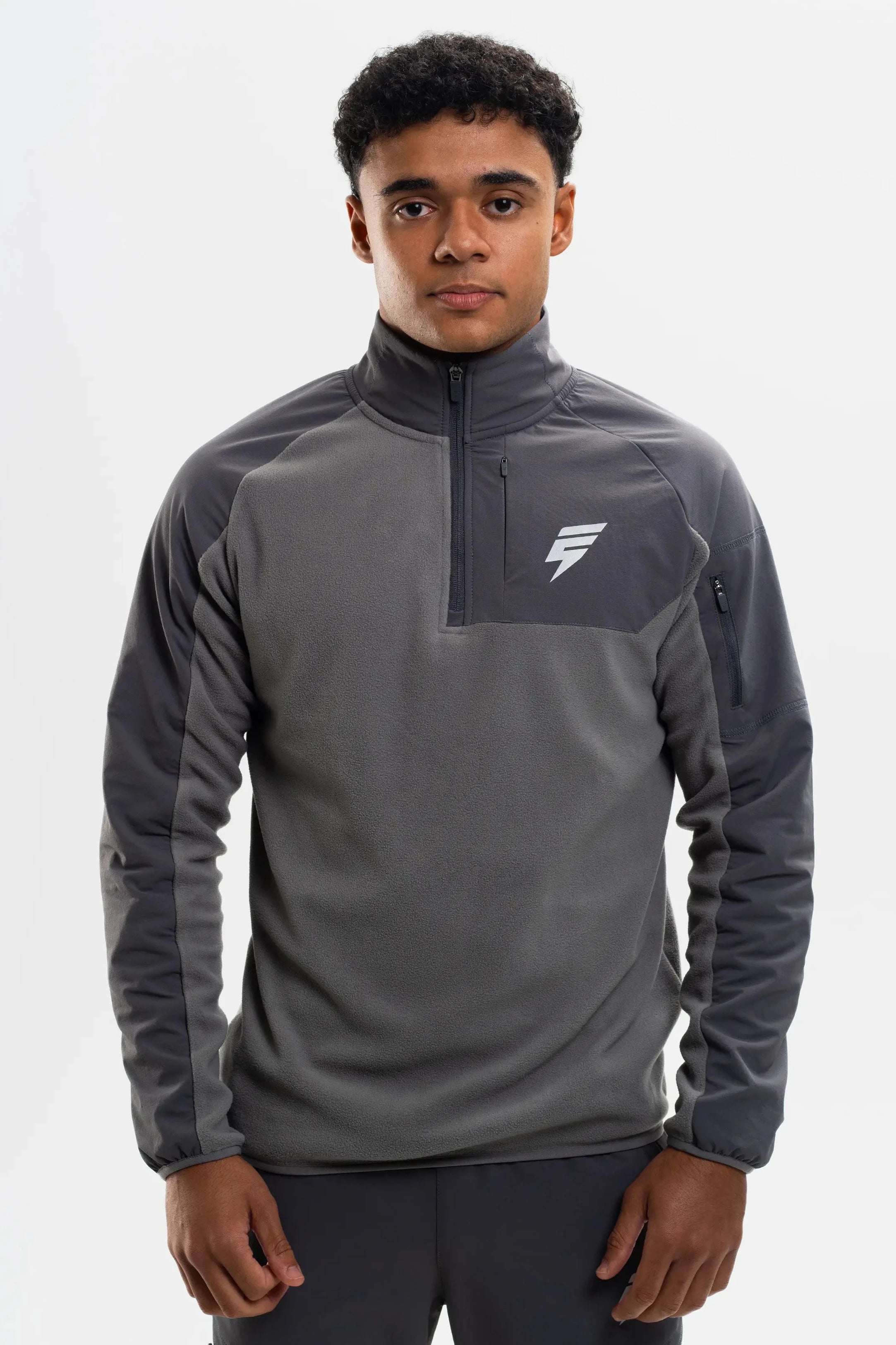 TRAIL FLEECE 1/4 ZIP - GREY/COAL
