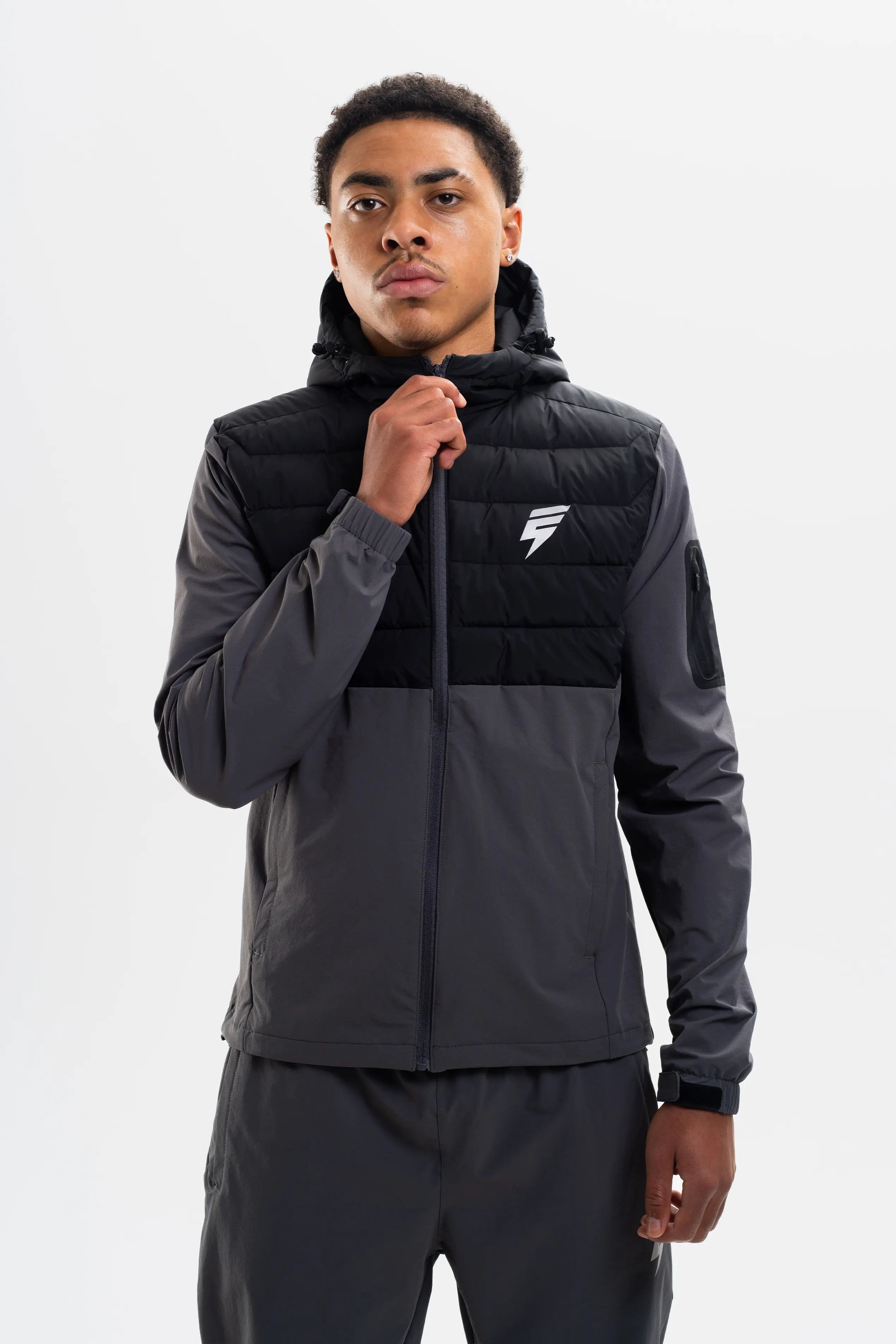 HYBRID JACKET - COAL/BLACK