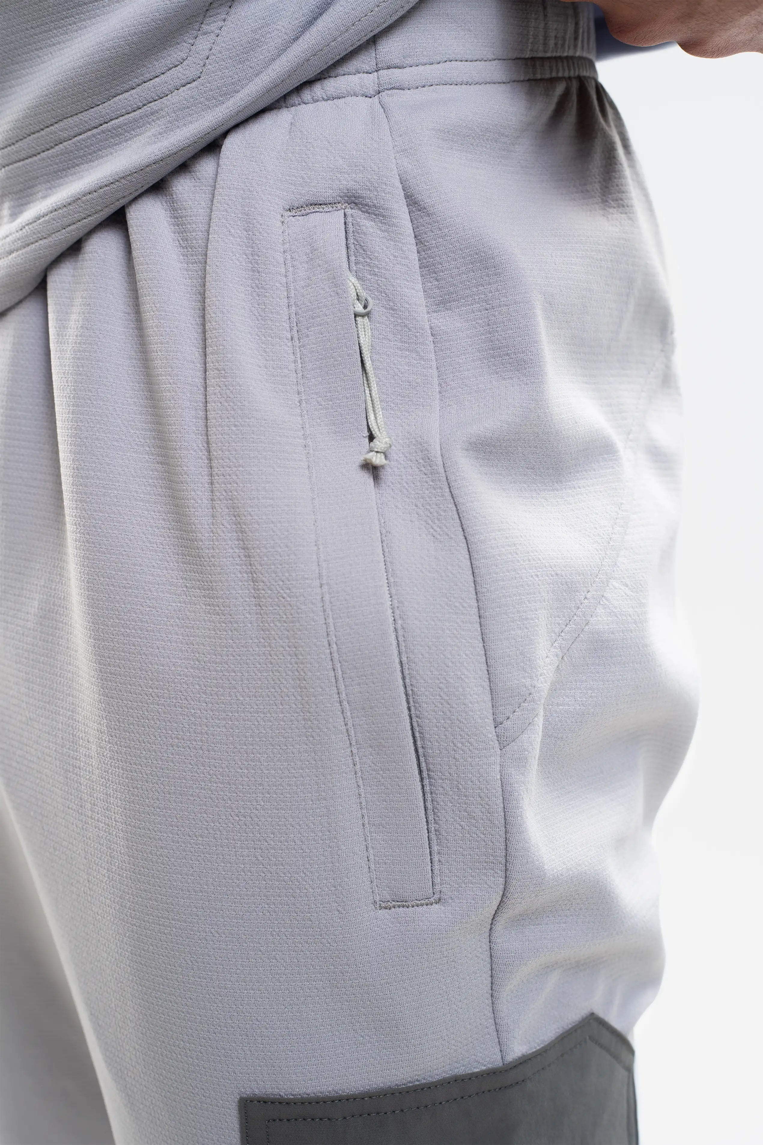 PATCH PANT - LIGHT GREY/COAL