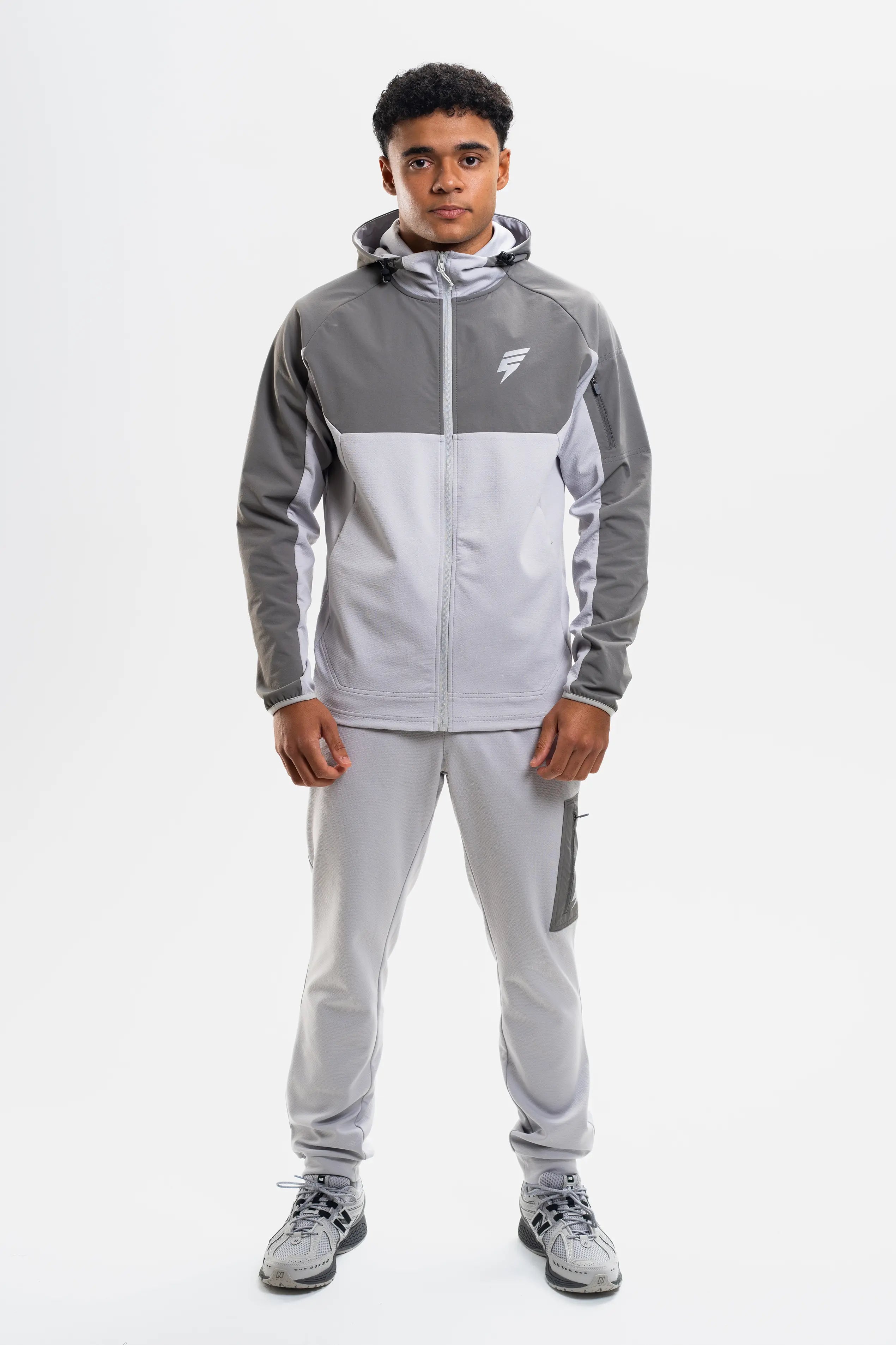 PATCH PANT - LIGHT GREY/COAL