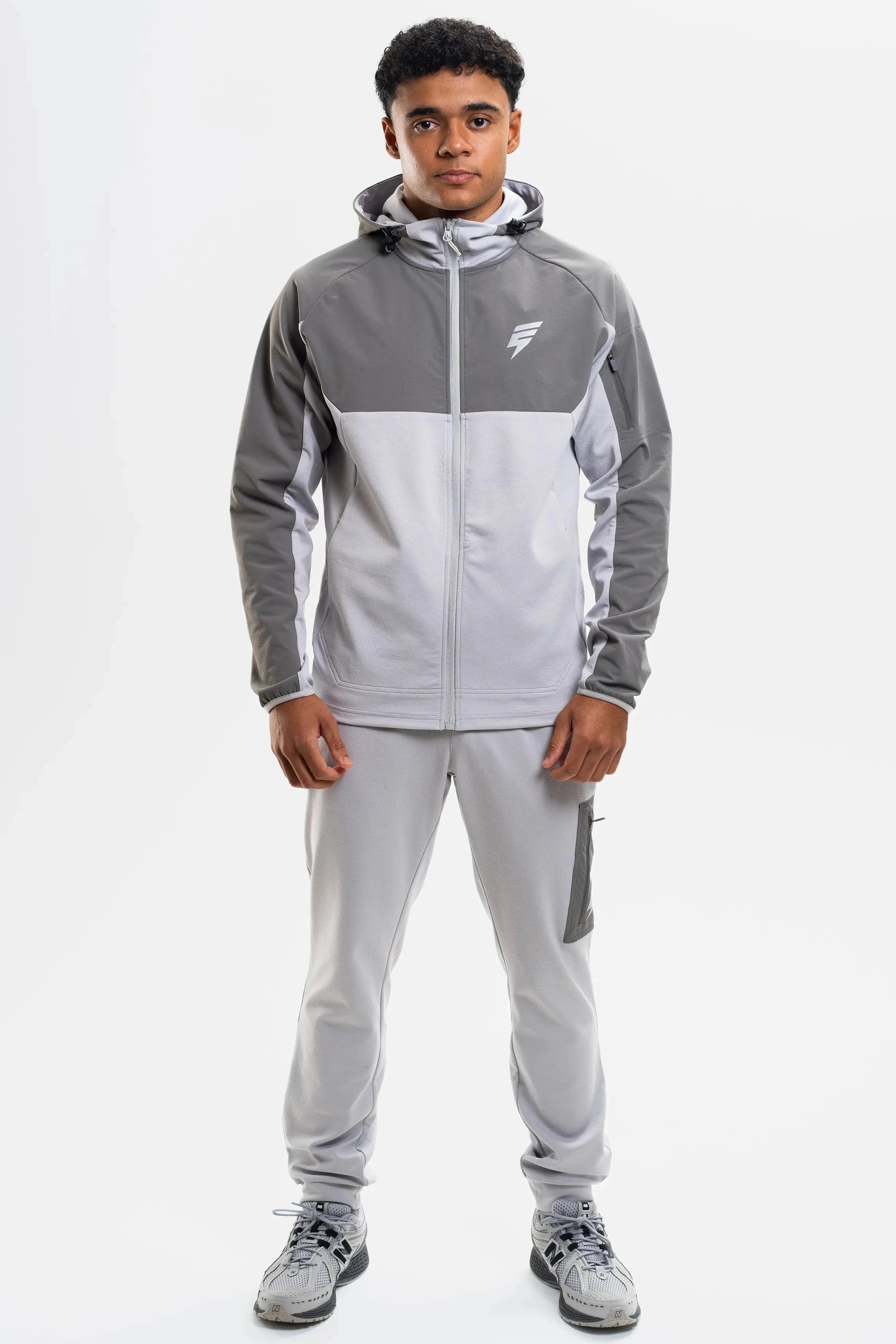 PATCH TRACKSUIT - LIGHT GREY/GREY