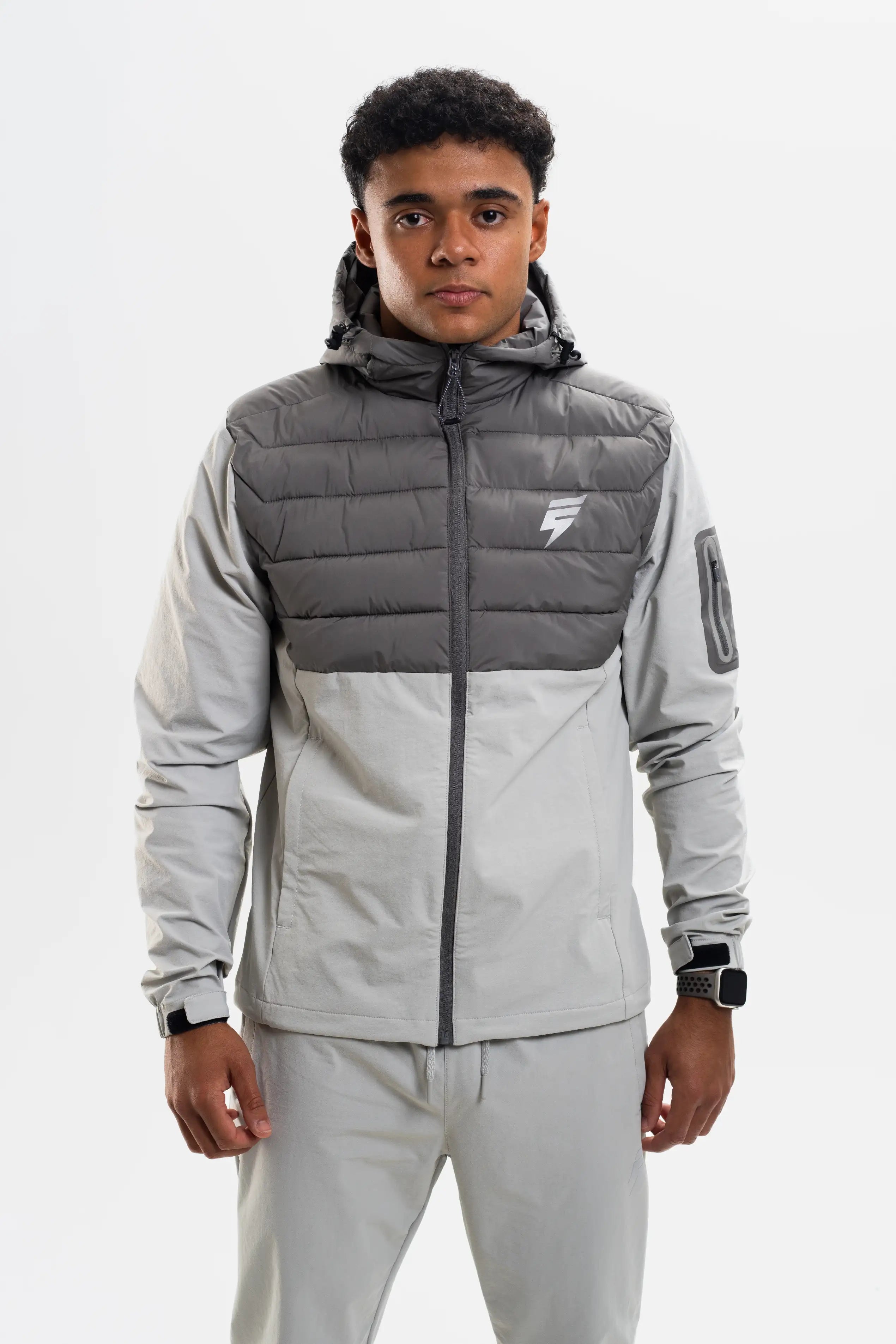 HYBRID TRACKSUIT - LIGHT GREY/COAL