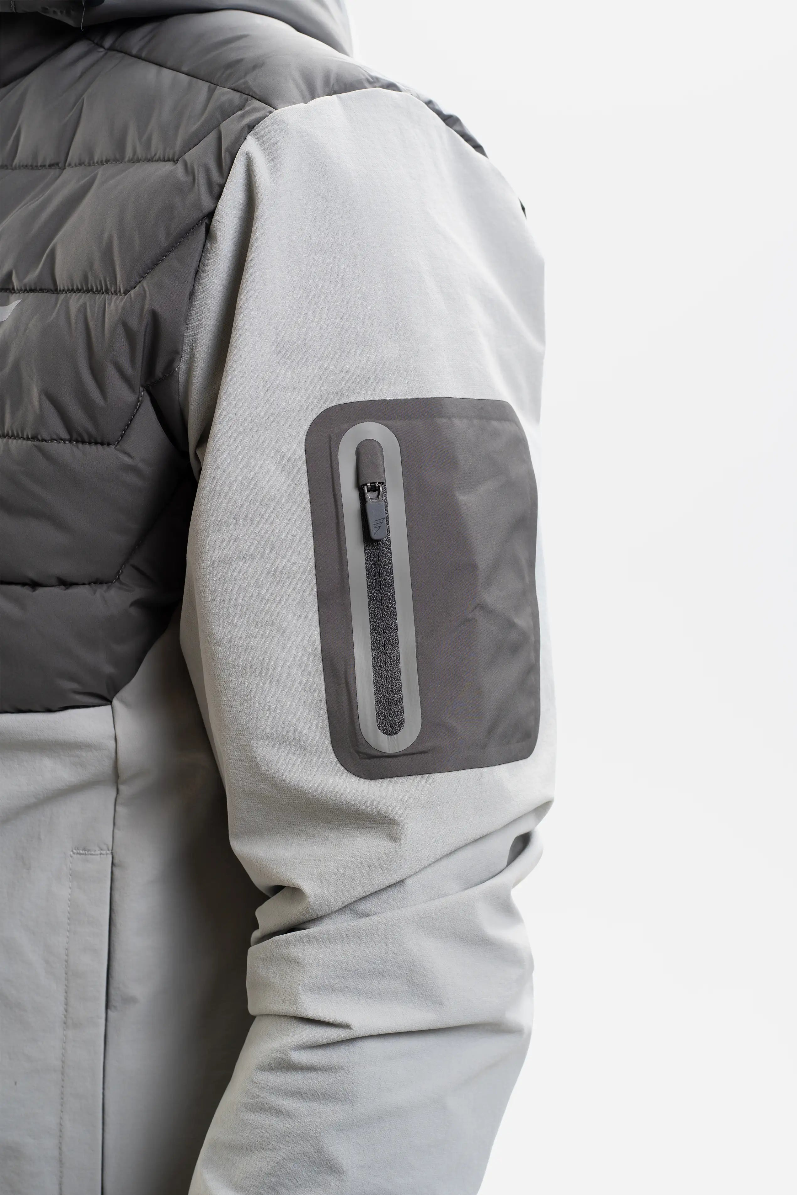 HYBRID JACKET - LIGHT GREY/COAL