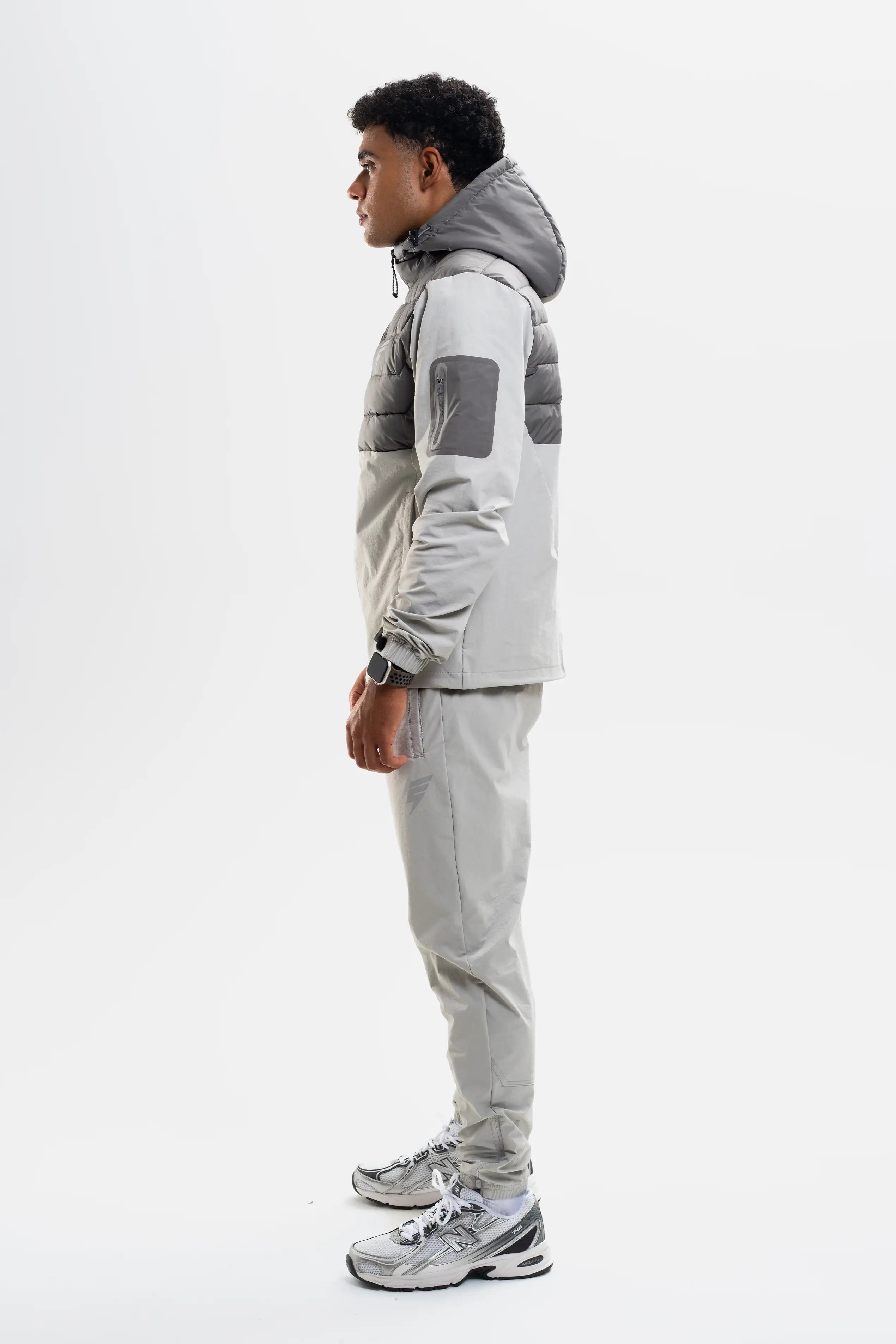 HYBRID TRACKSUIT - LIGHT GREY/COAL