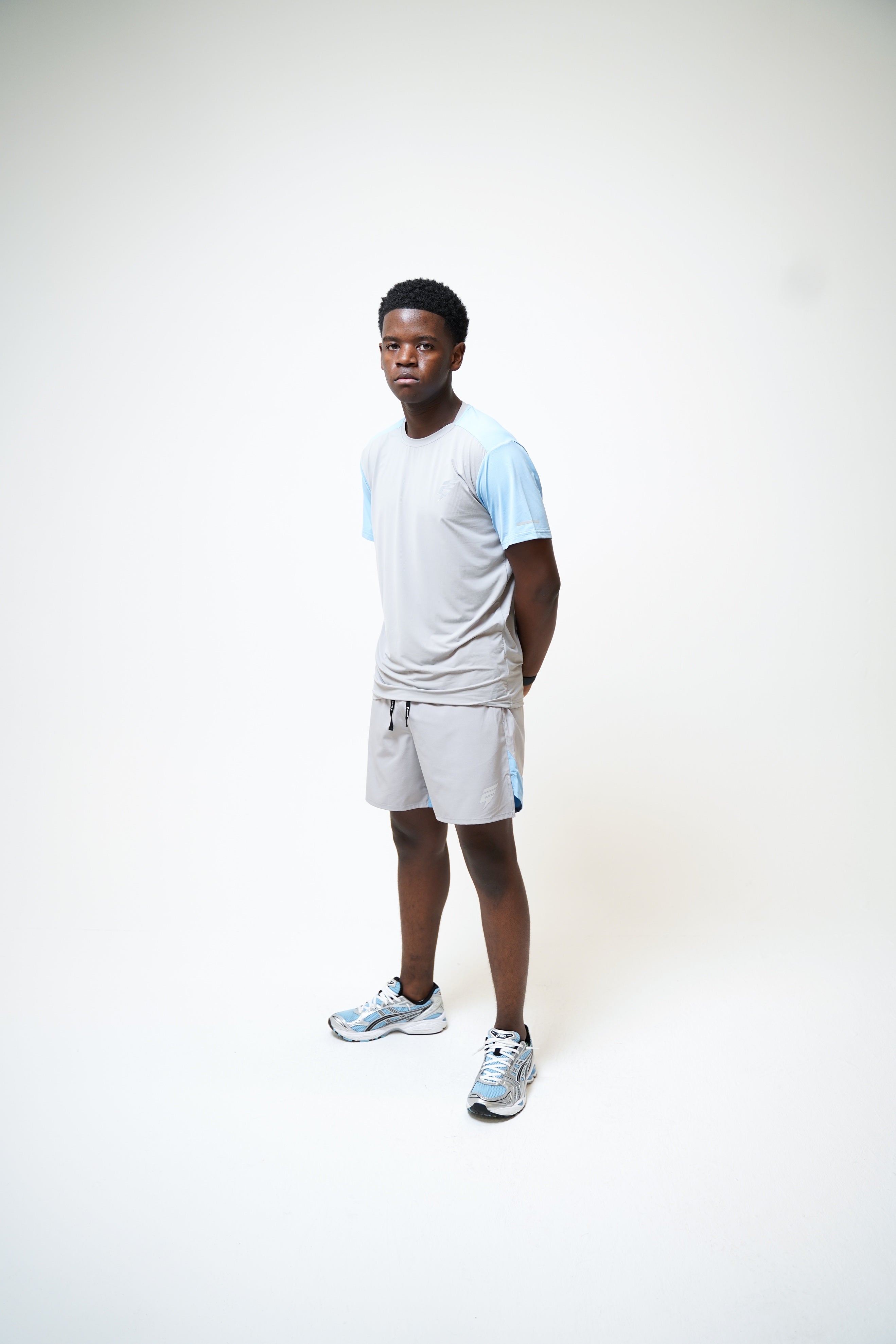 SPLIT SET - LIGHT GREY/BABY BLUE