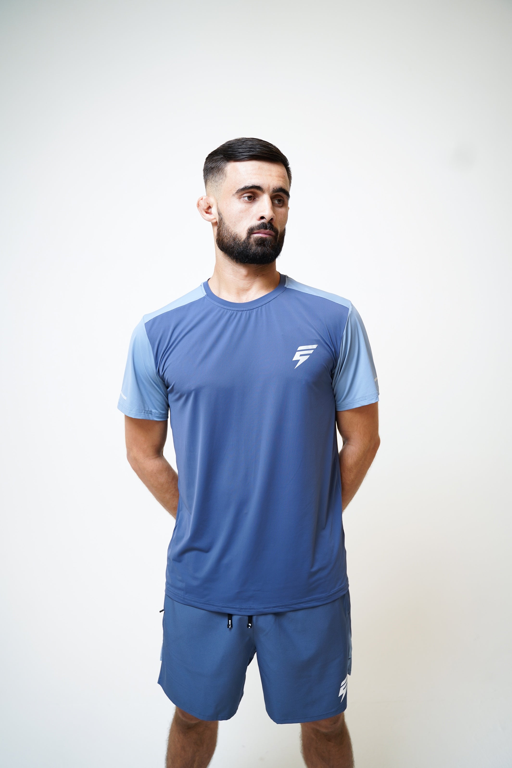 SPLIT SET - NAVY/PASTEL BLUE