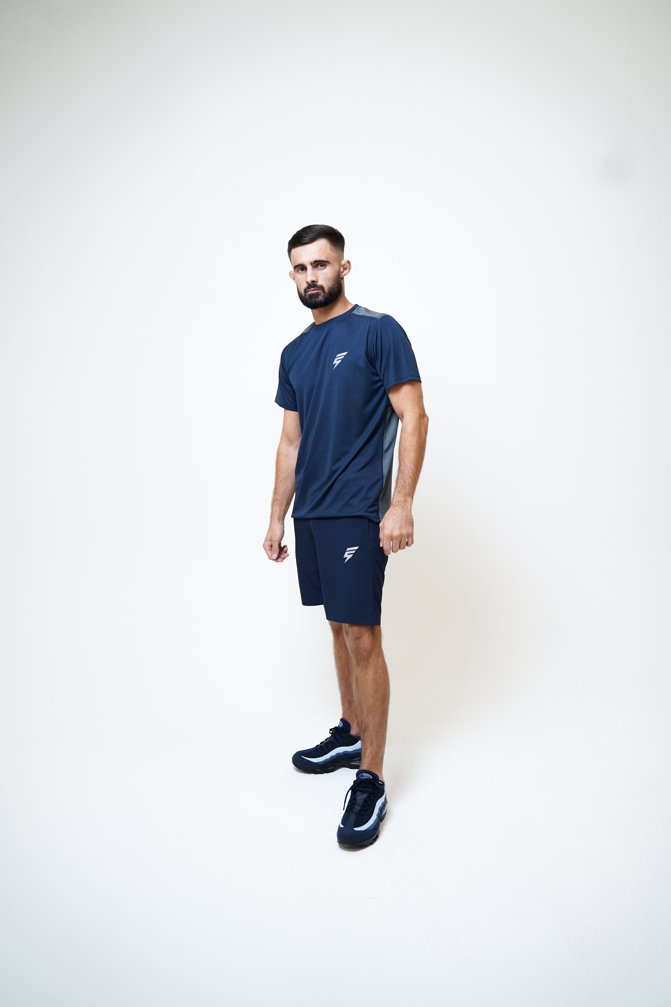 CORE TEE - NAVY/GREY
