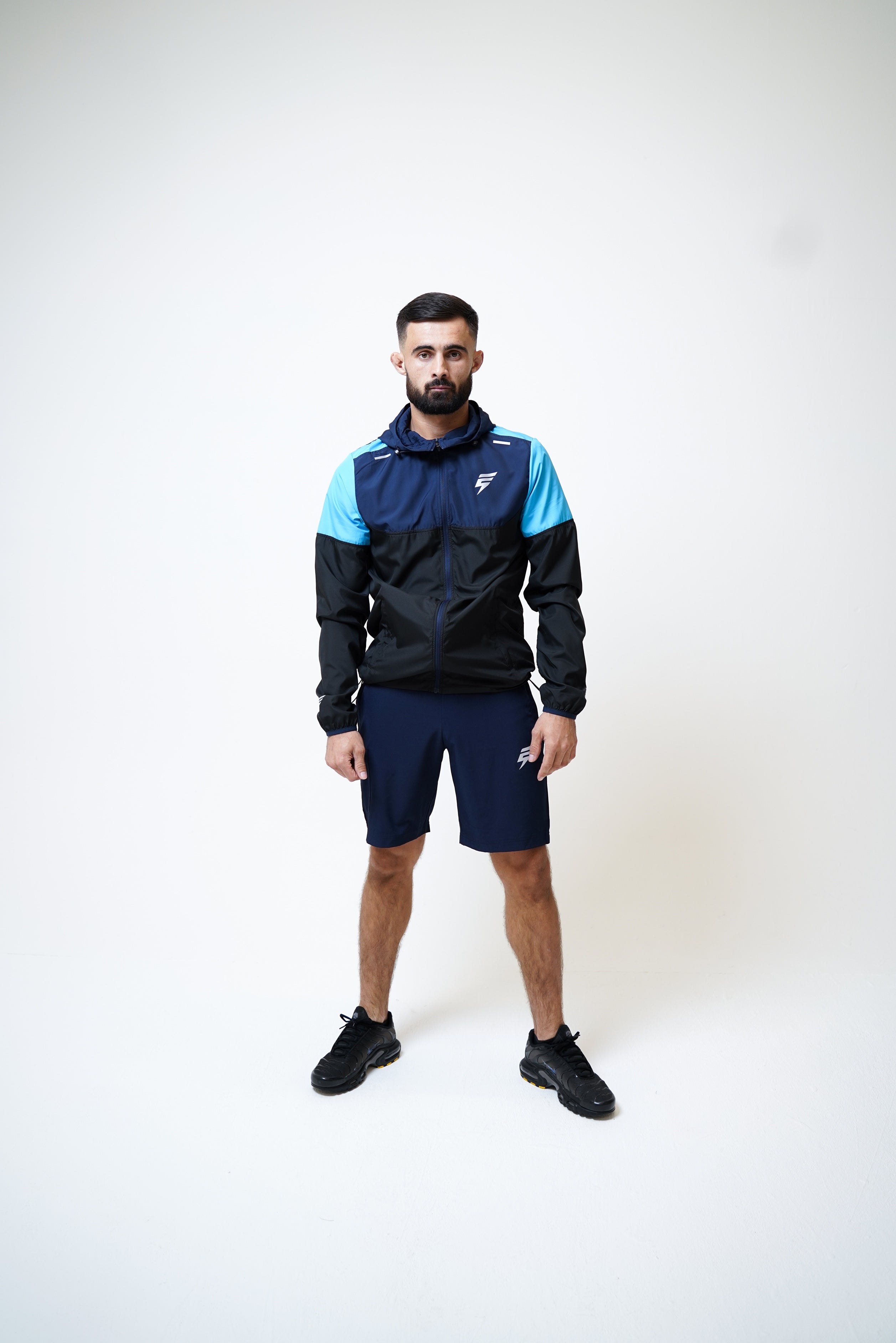 CORE CARGO WINDBREAKER SET - BLACK/NAVY/BLUE