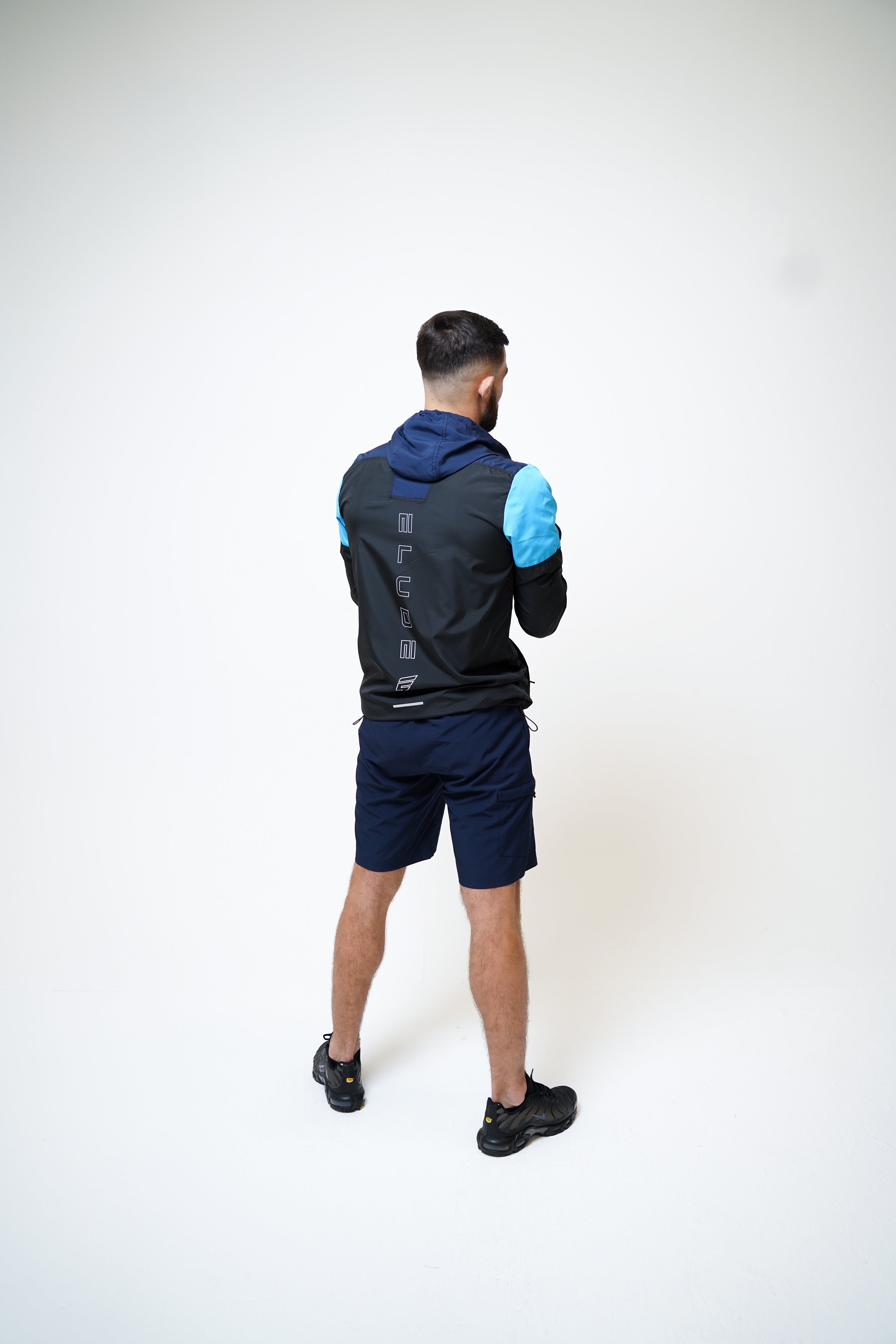 CORE CARGO WINDBREAKER SET - BLACK/NAVY/BLUE
