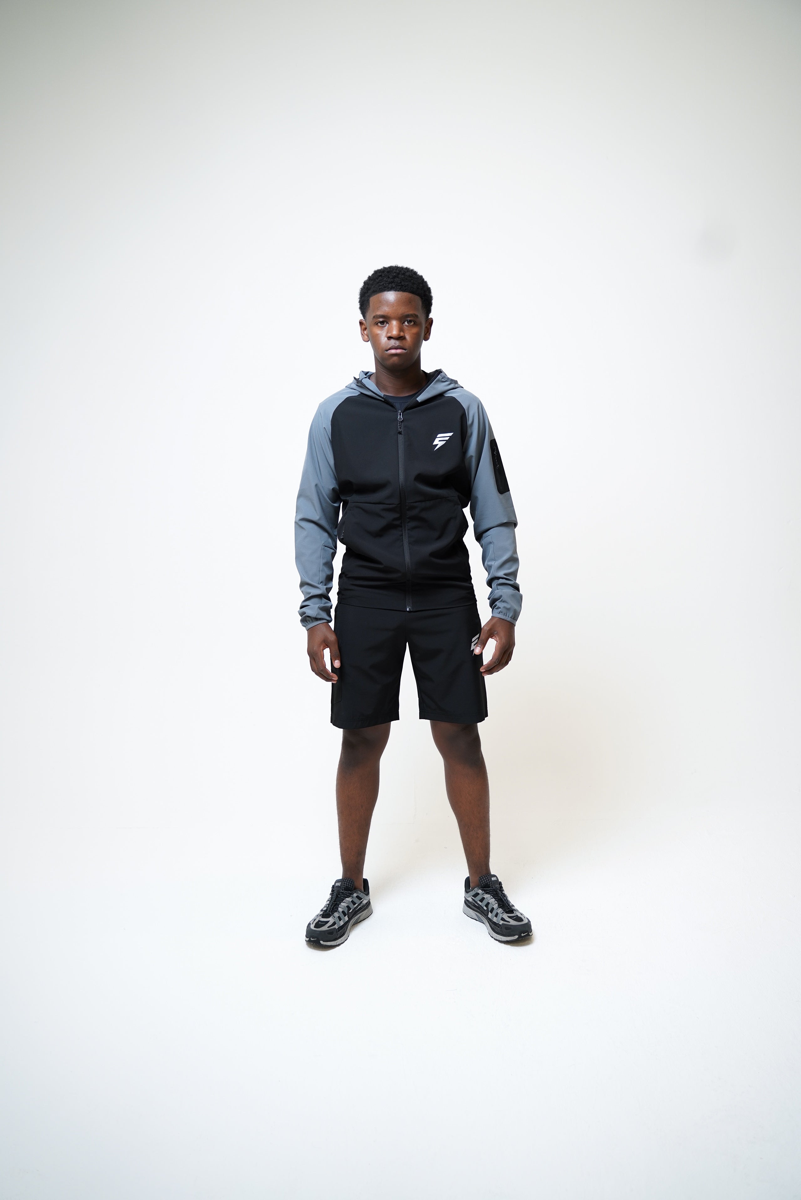 CORE JACKET SET - BLACK/GREY