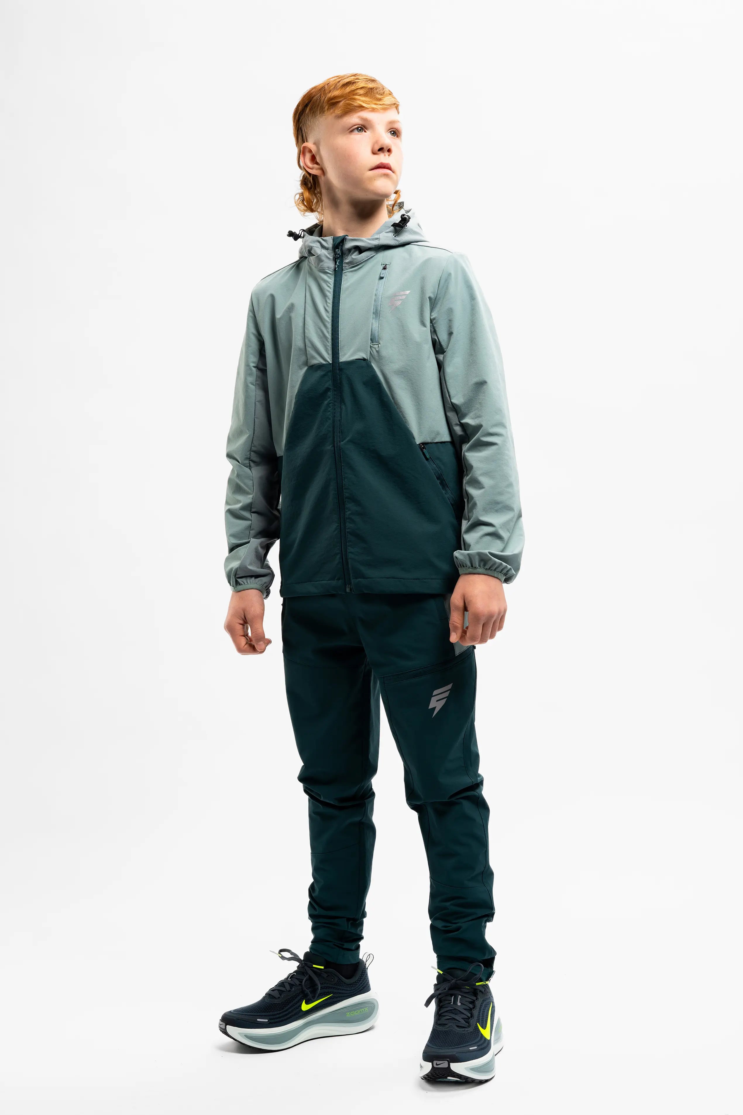JUNIORS APEX TRACKSUIT - TEAL/GREEN