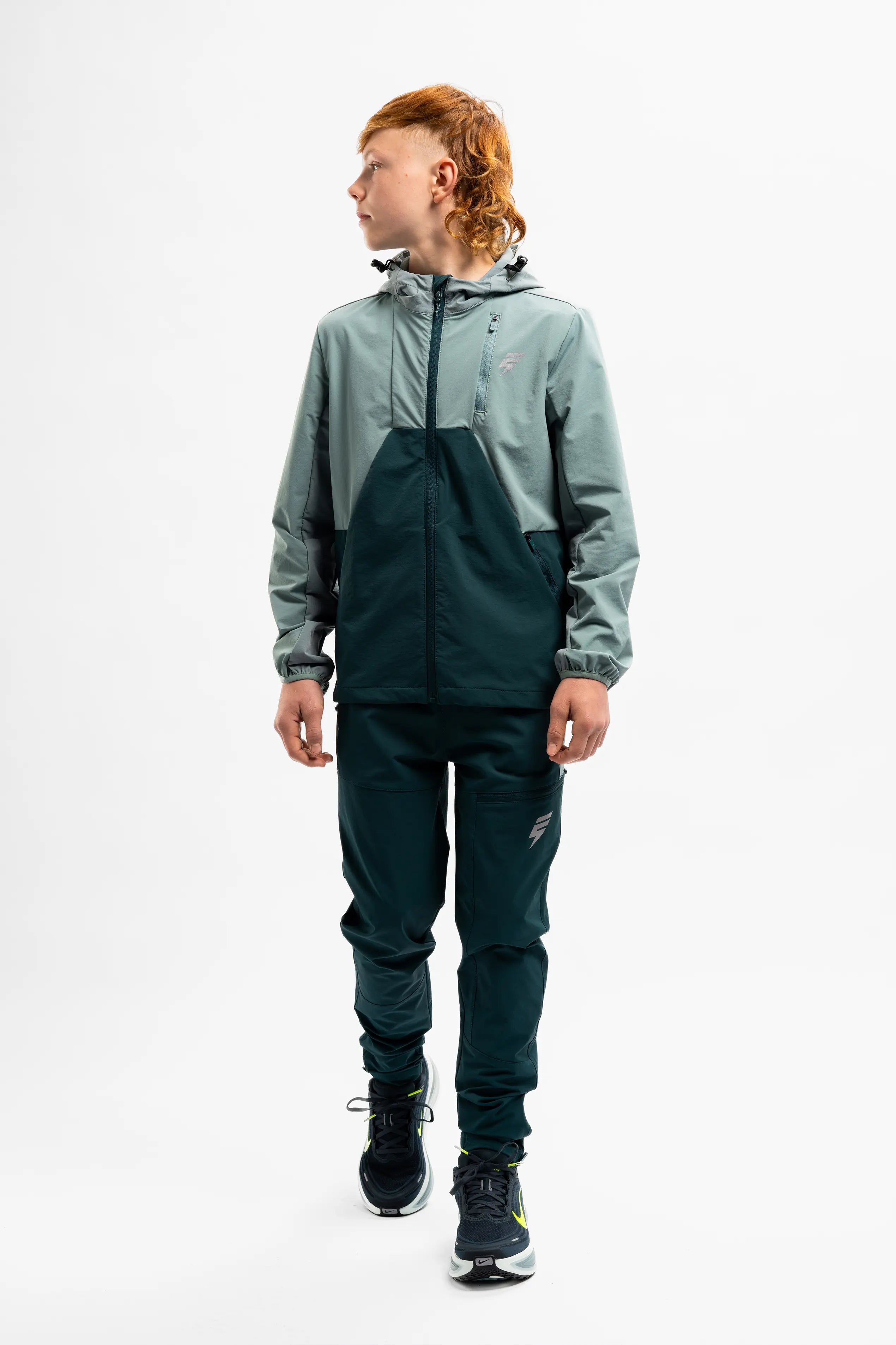 JUNIORS APEX PANT - TEAL/FOREST GREEN