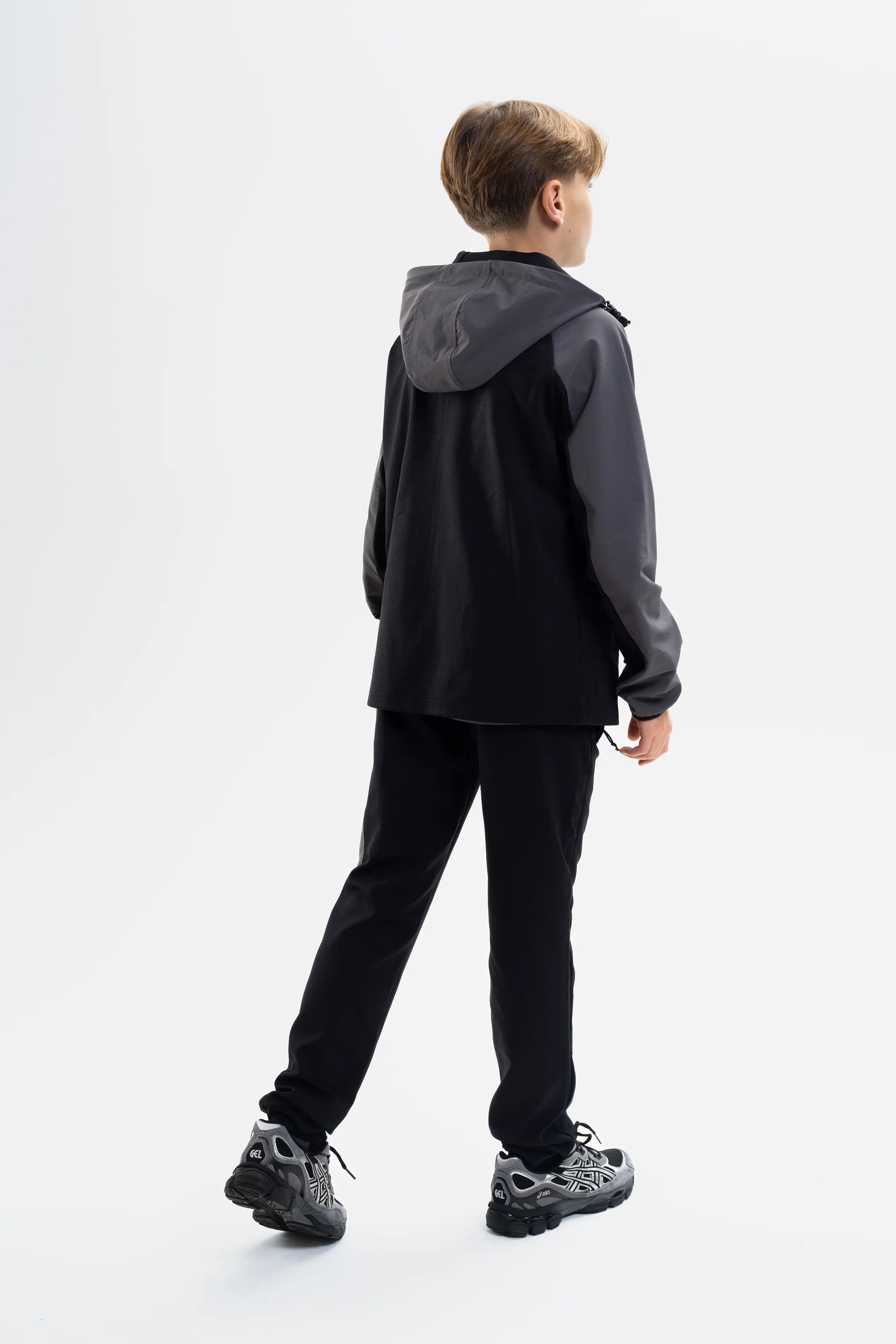 JUNIORS PATCH JACKET - BLACK/COAL