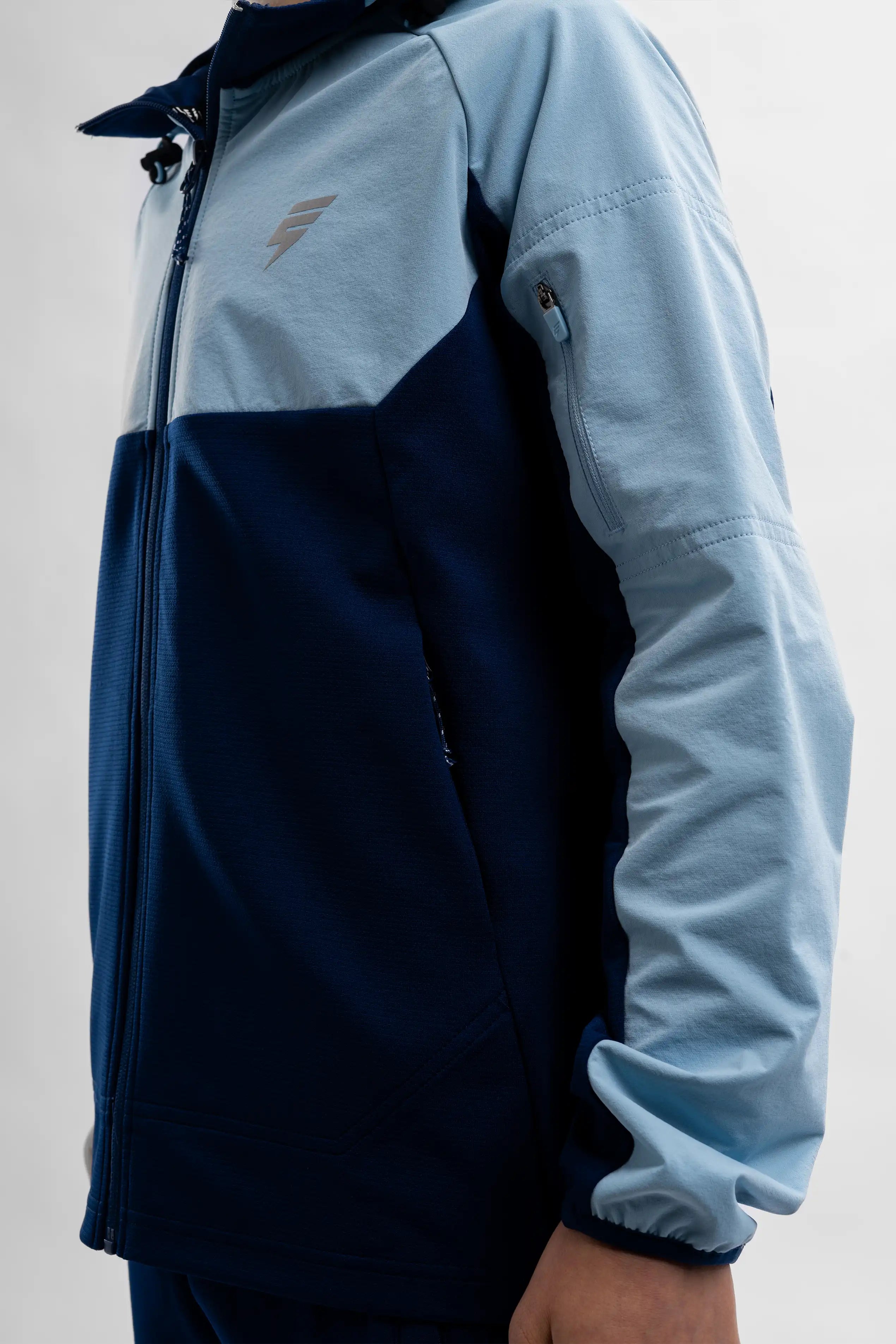 JUNIORS PATCH TRACKSUIT - NAVY/BLUE