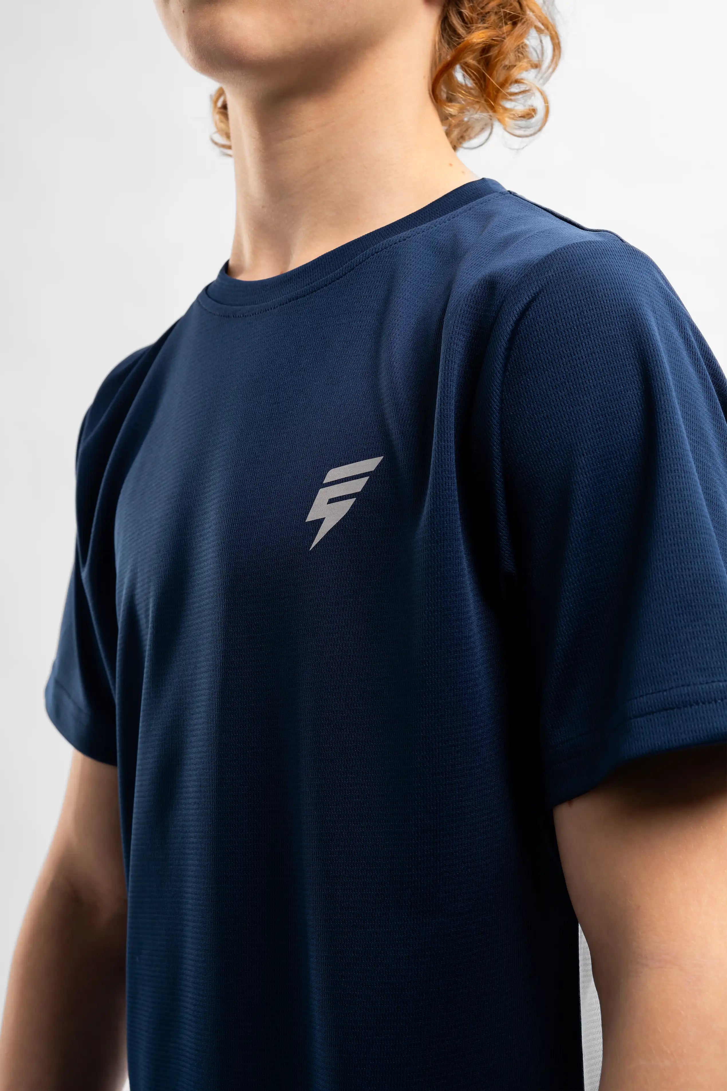 JUNIOR TECH TEE - NAVY/BLUE