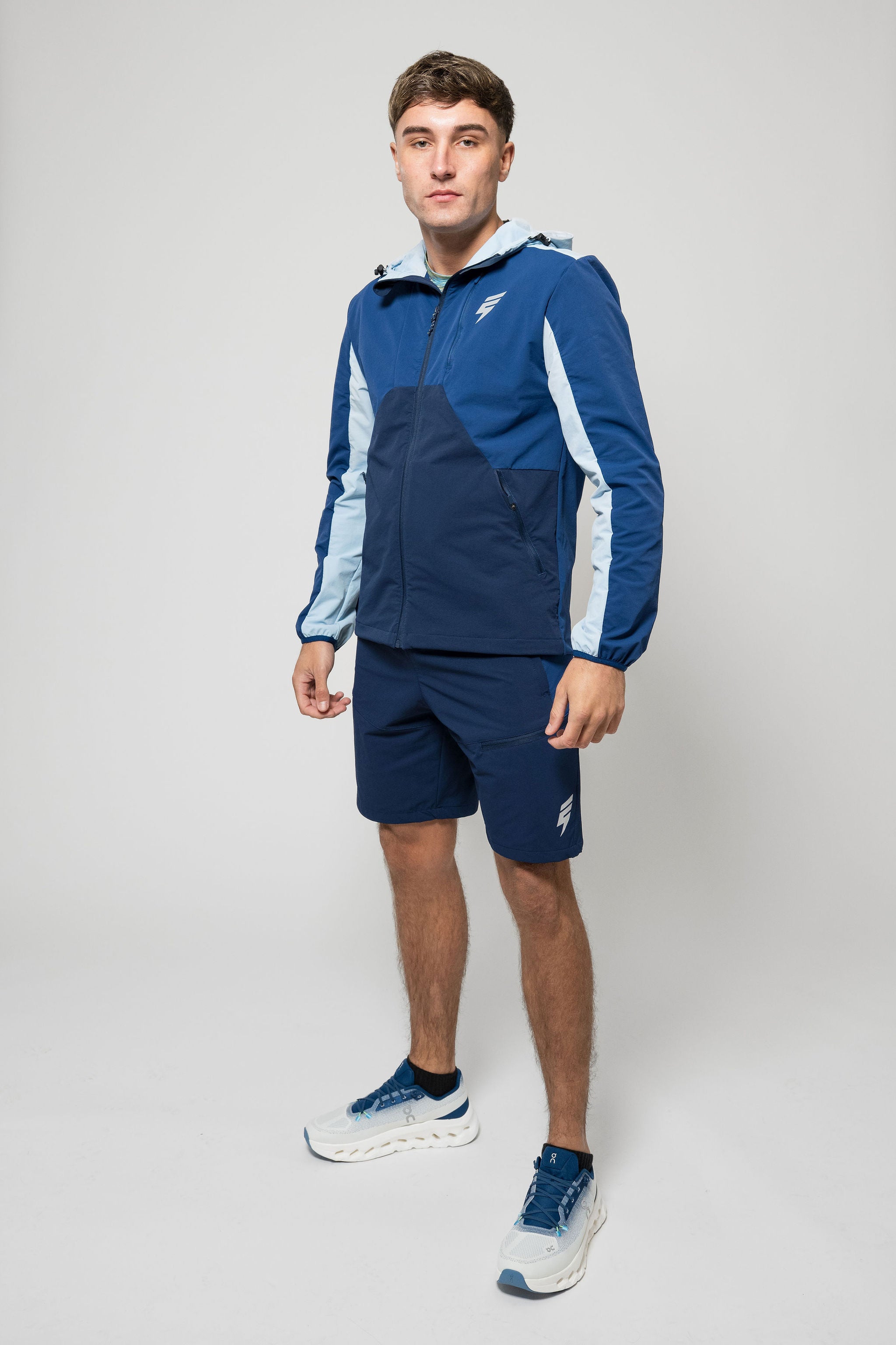 APEX JACKET SHORT SET - NAVY/BLUE/ICE