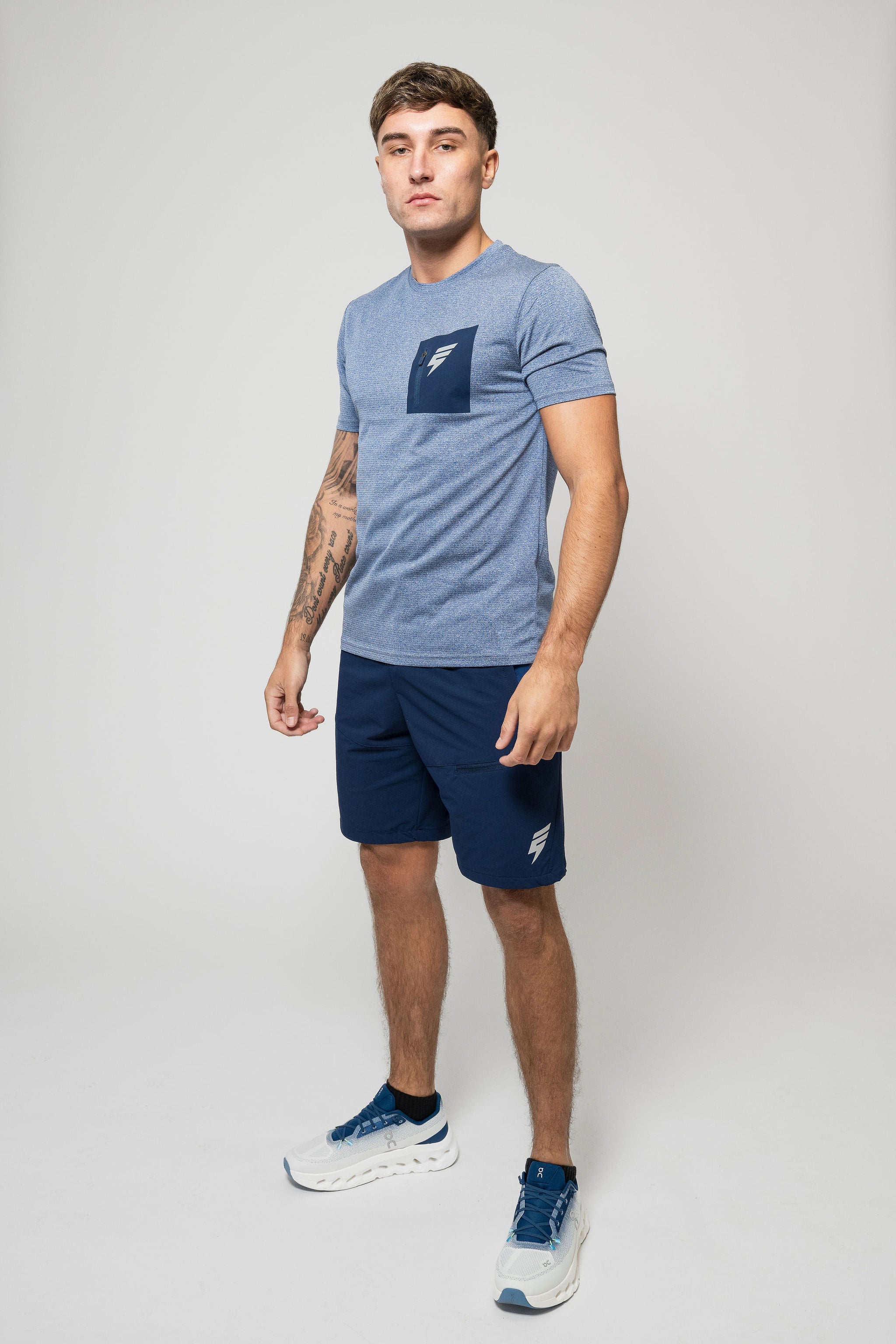 APEX TEE - BLUE/NAVY