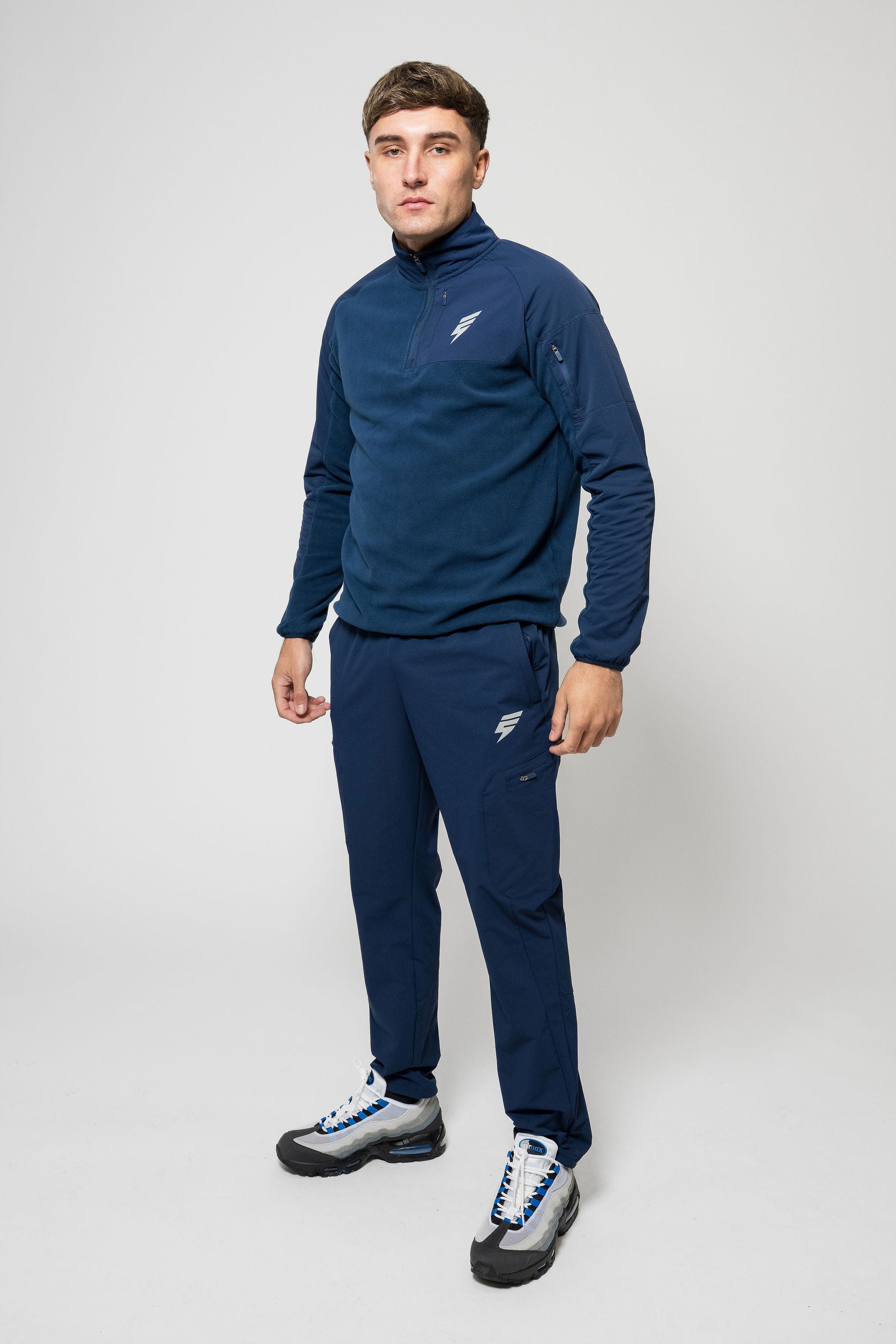 TRAIL FLEECE 1/4 TRACKSUIT - NAVY