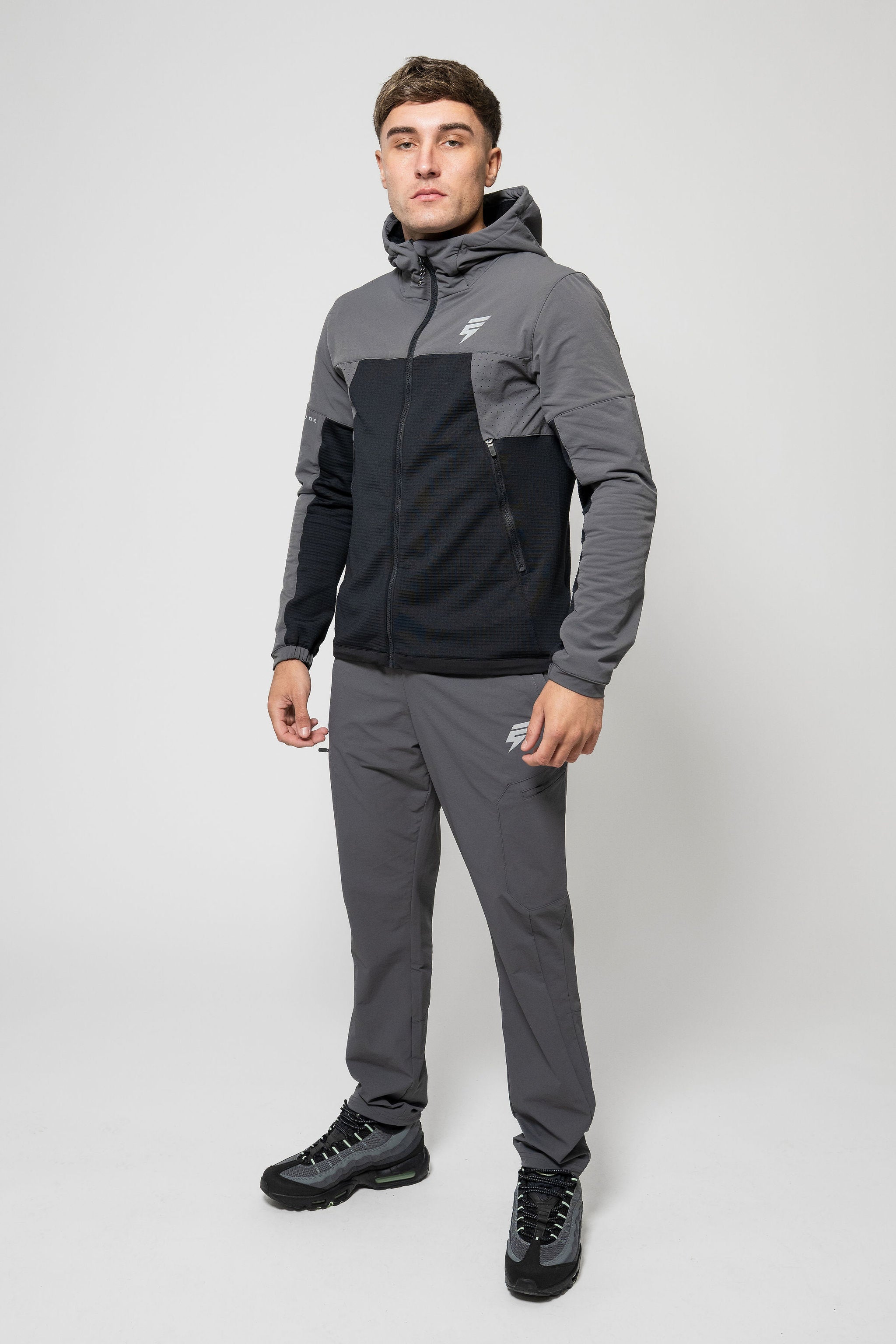 DELTA FLEECE TRACKSUIT - COAL/BLACK