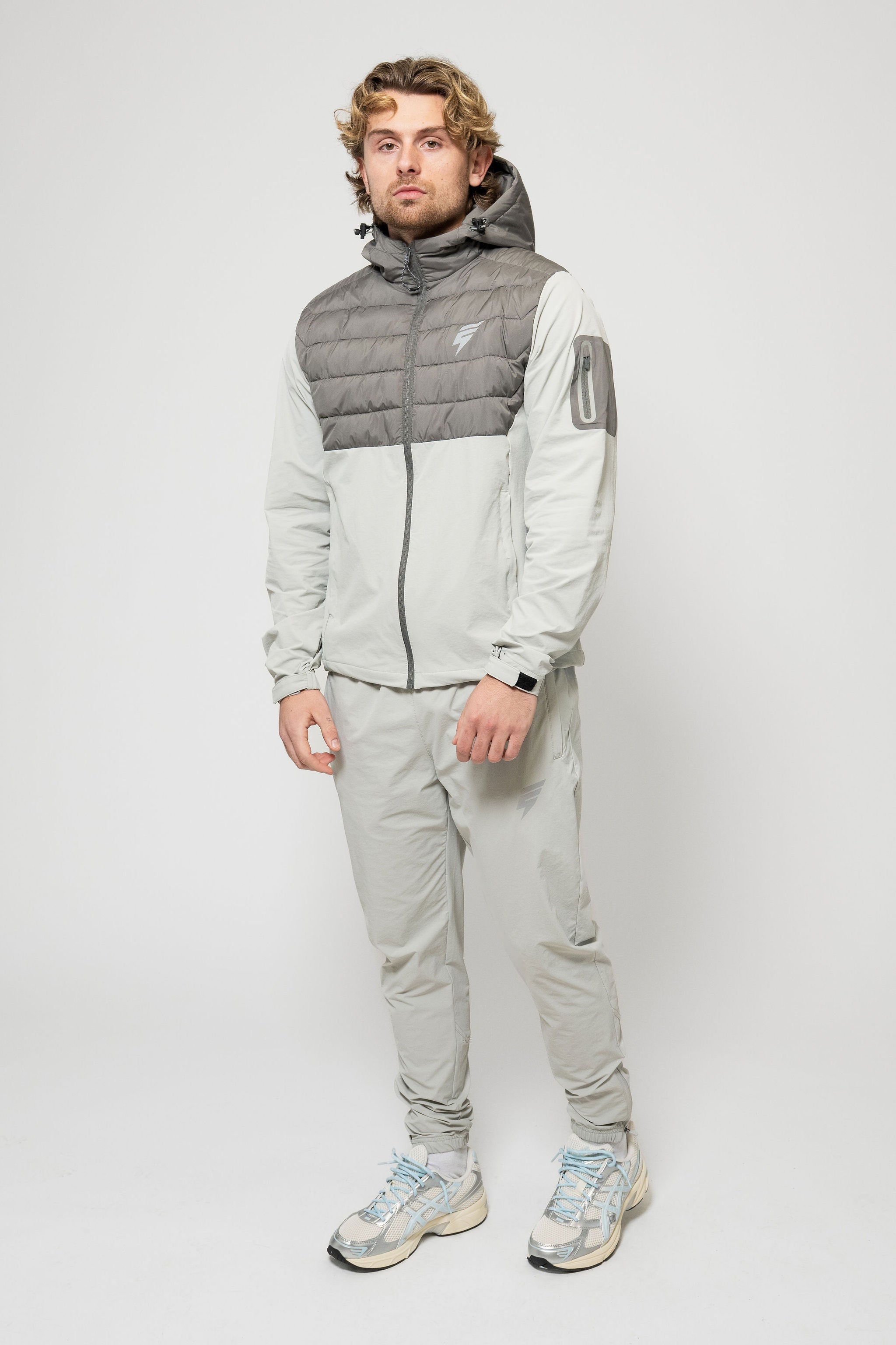 HYBRID TRACKSUIT - LIGHT GREY/COAL