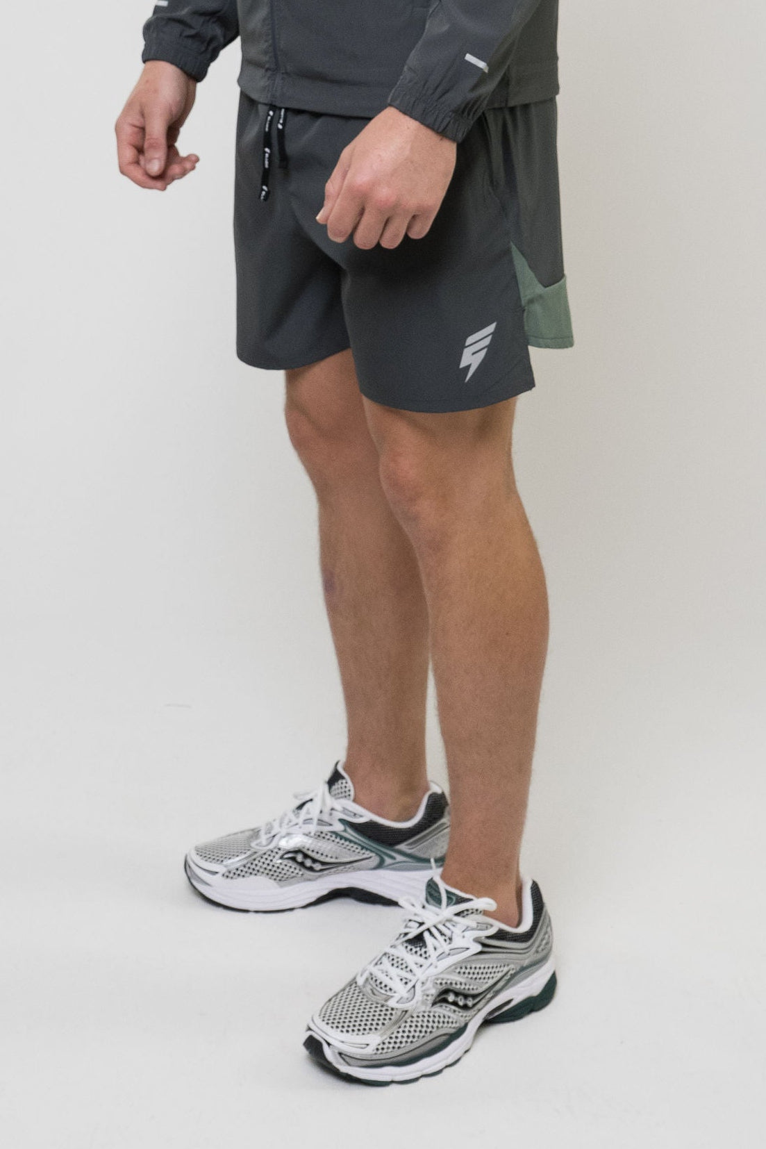 TRACK SHORT - GREY/SAGE