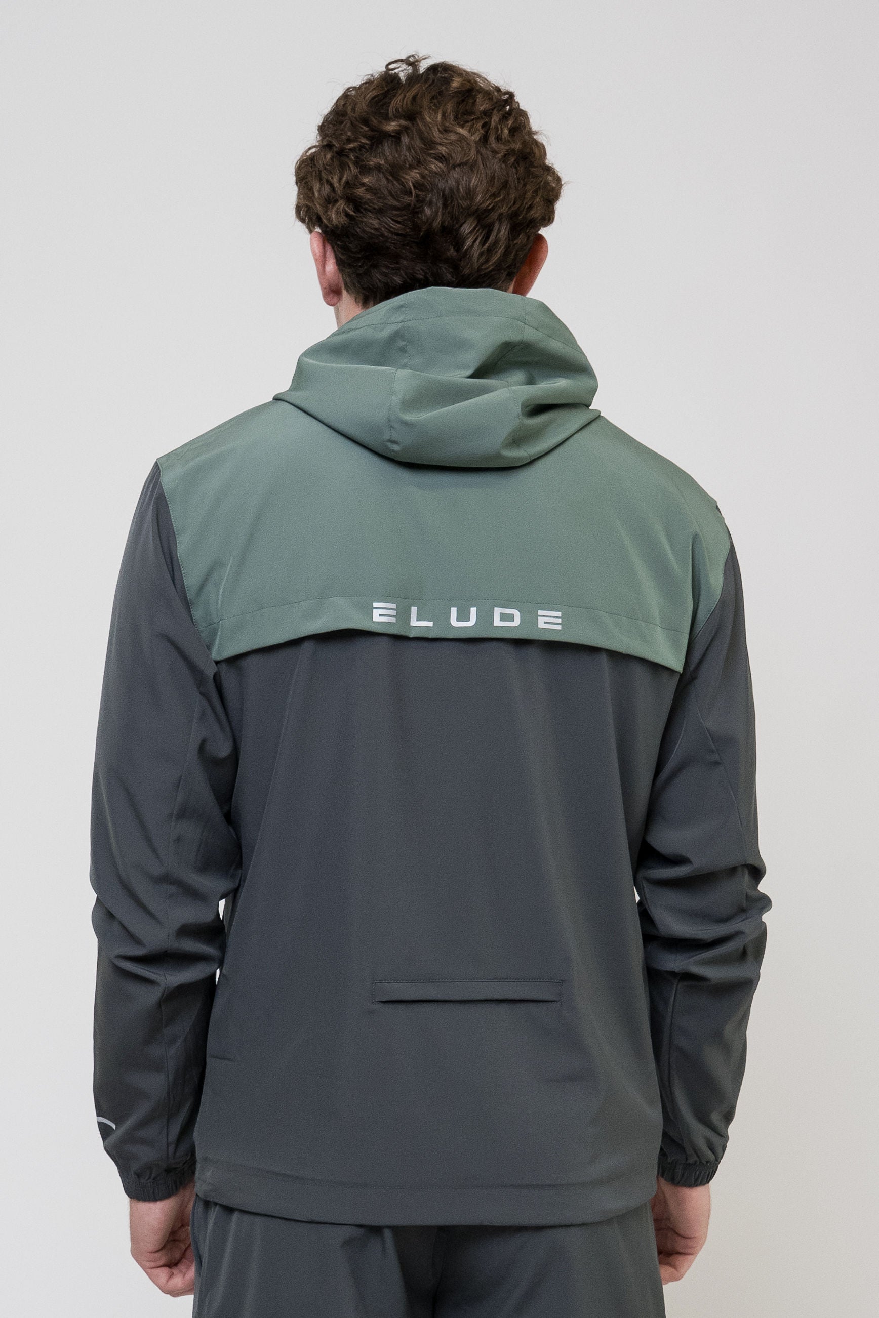 TRACK JACKET SHORT SET - GREY/SAGE