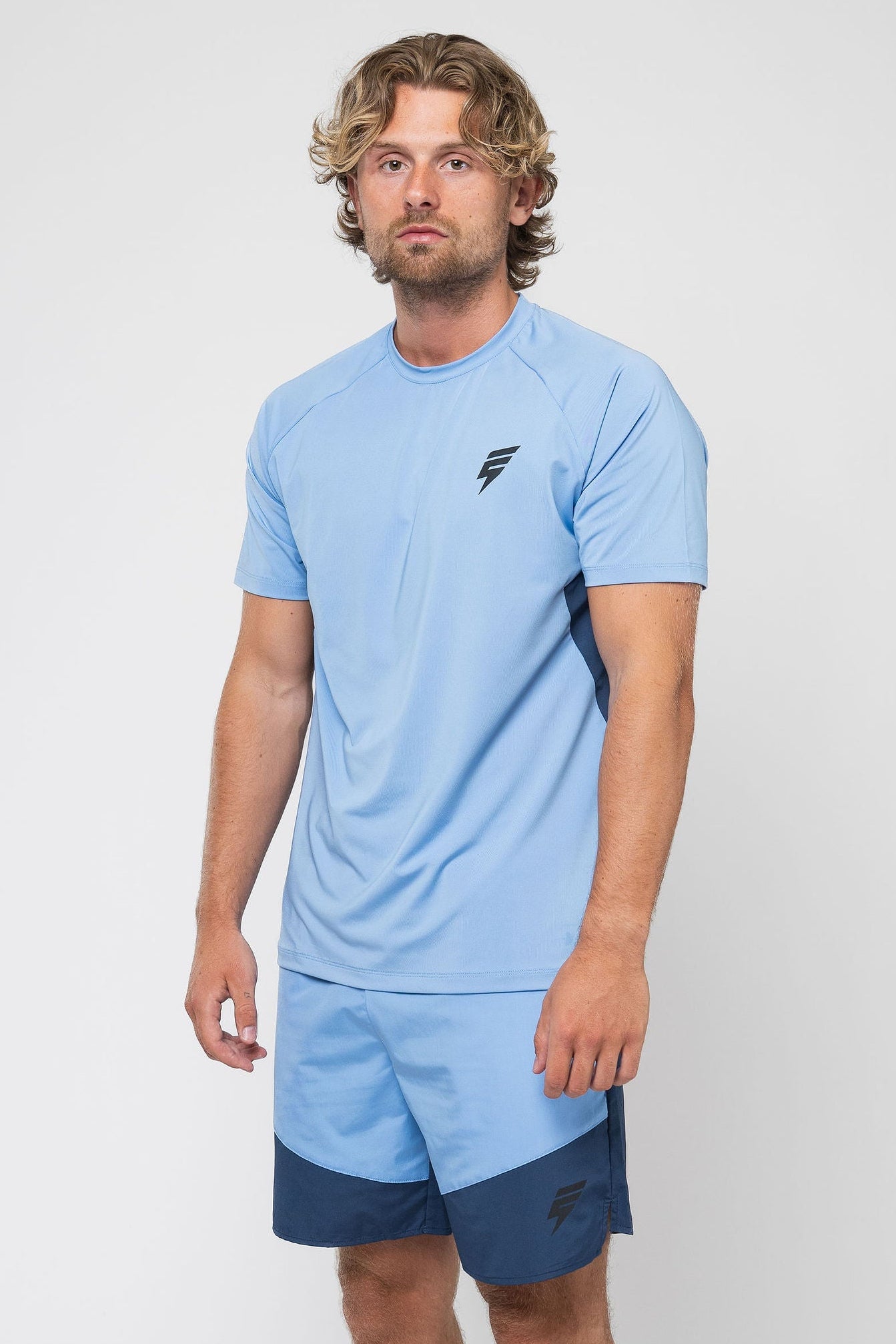 GHOST SHORT SET - LIGHT BLUE/NAVY