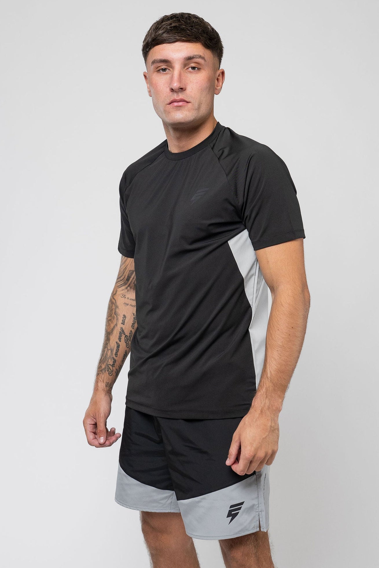 GHOST SHORT SET - BLACK/LIGHT GREY