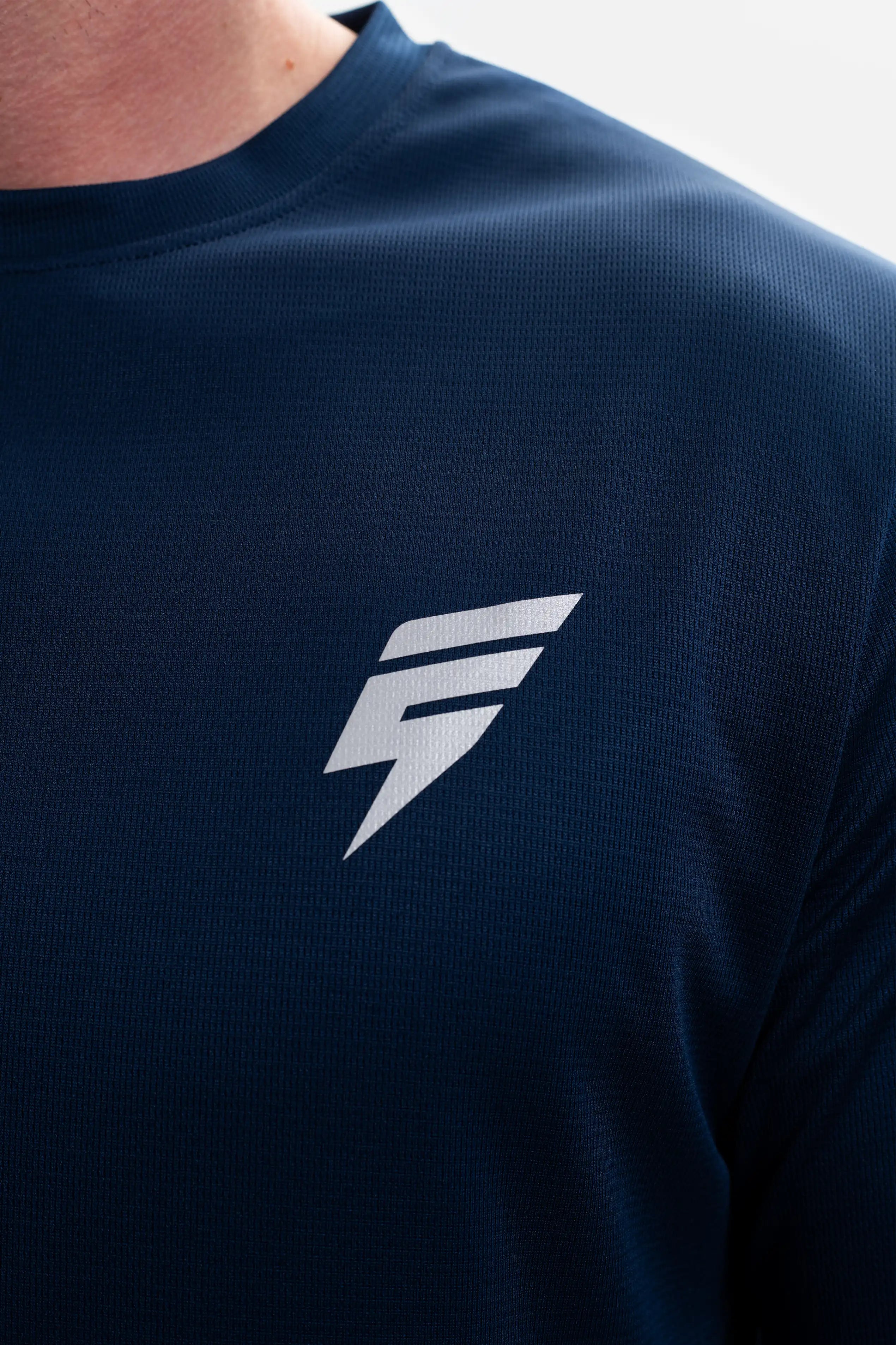 TECH TEE - NAVY/SKY BLUE