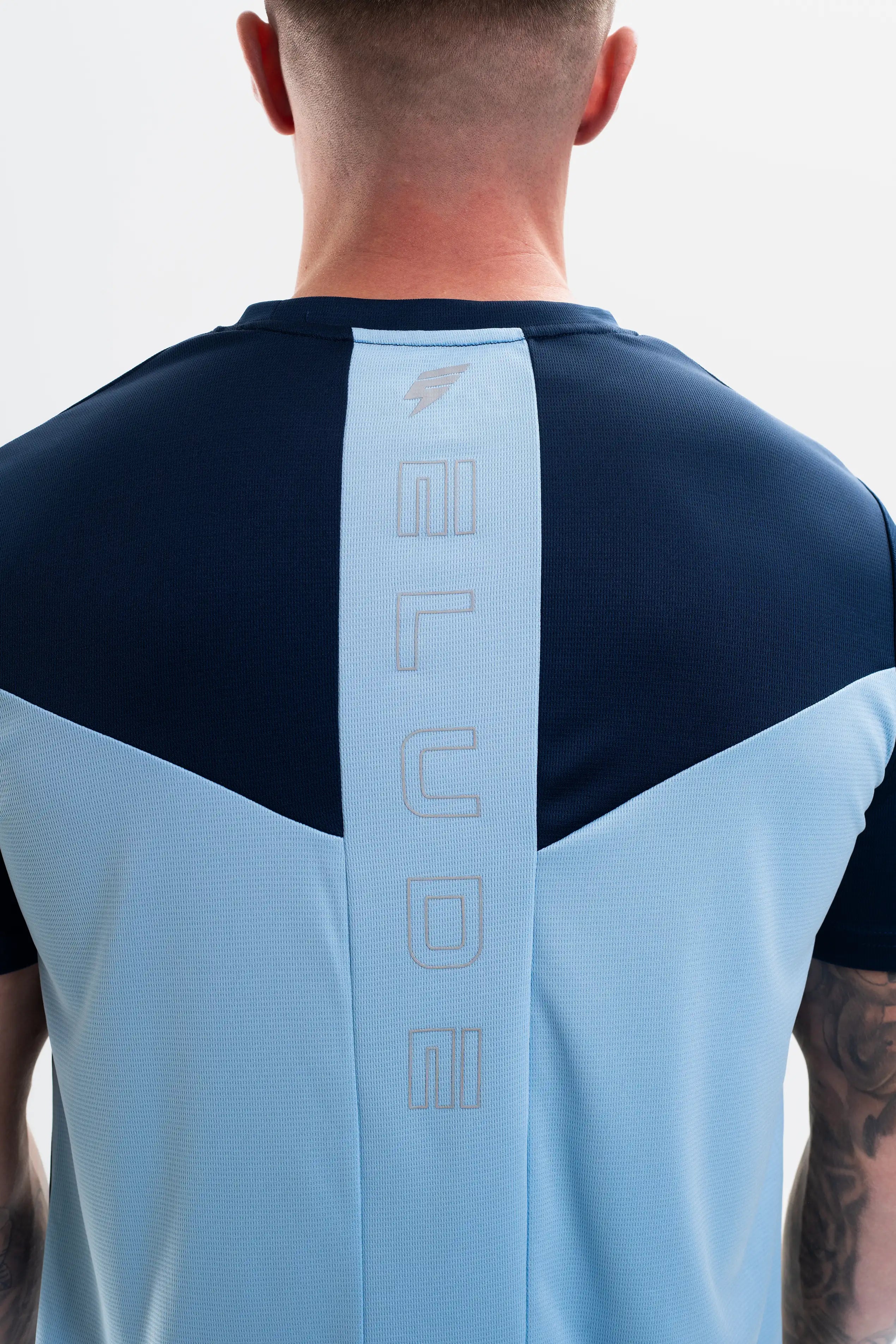 TECH TEE - NAVY/SKY BLUE