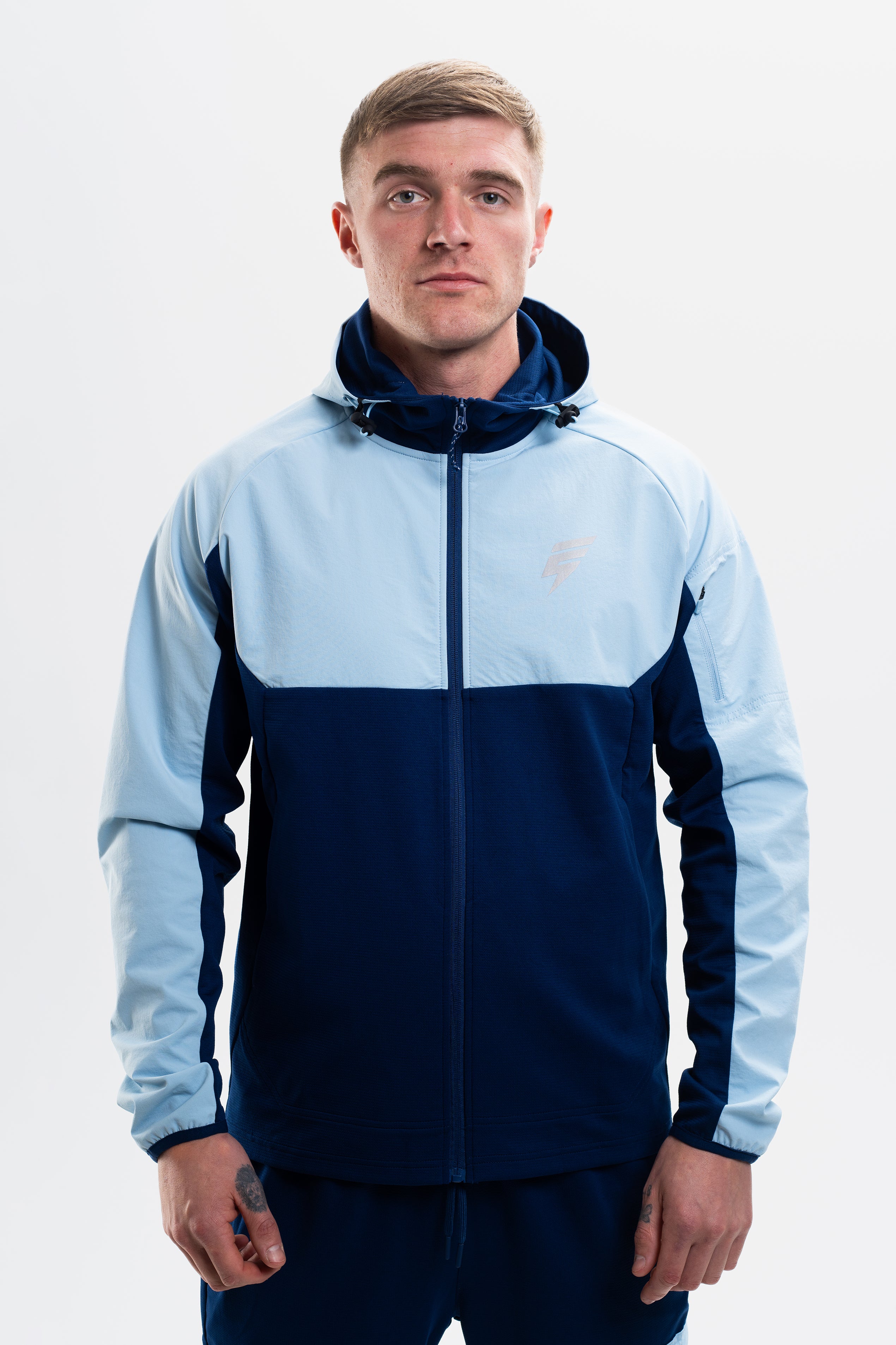 PATCH JACKET - NAVY/BLUE