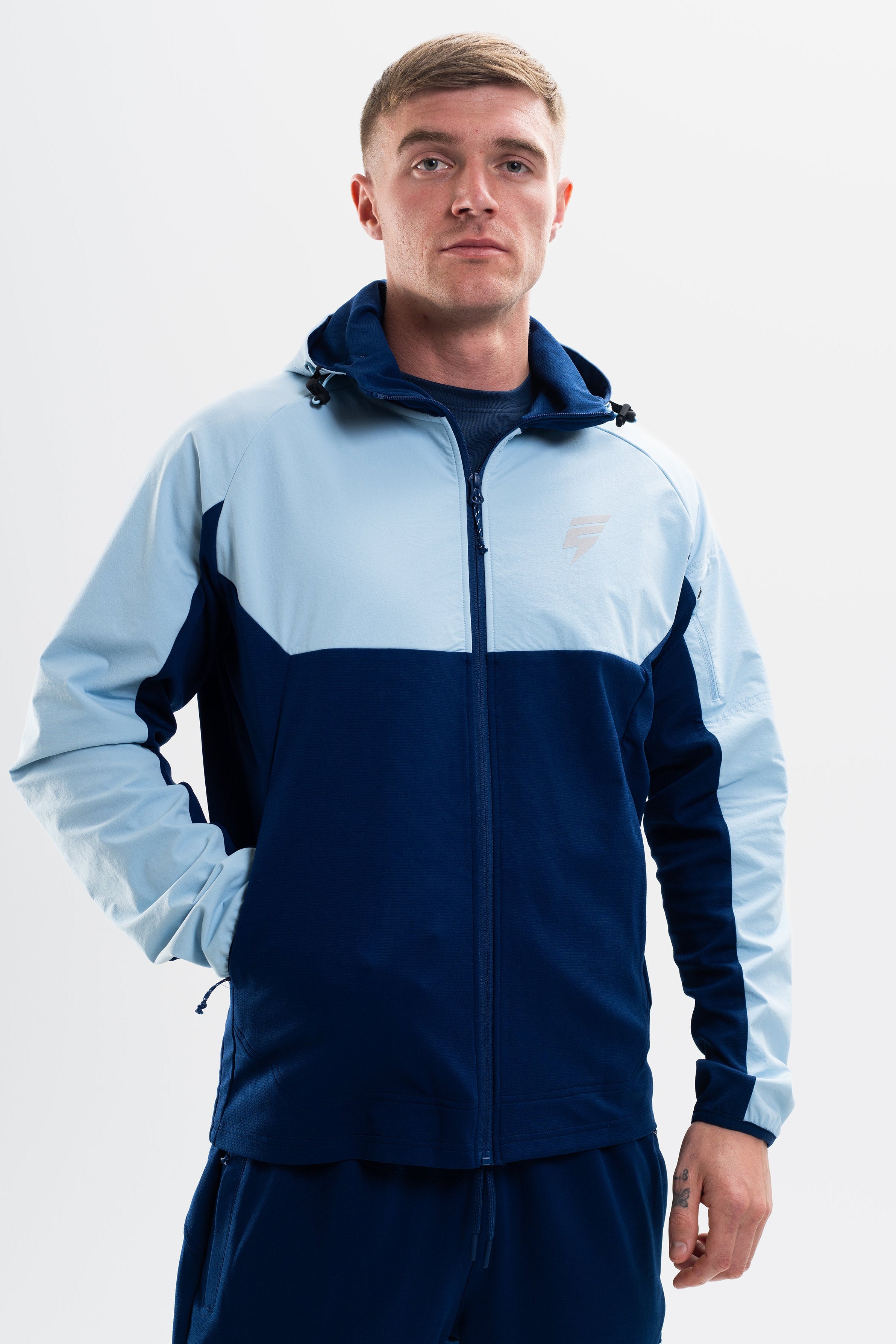 PATCH JACKET - NAVY/BLUE