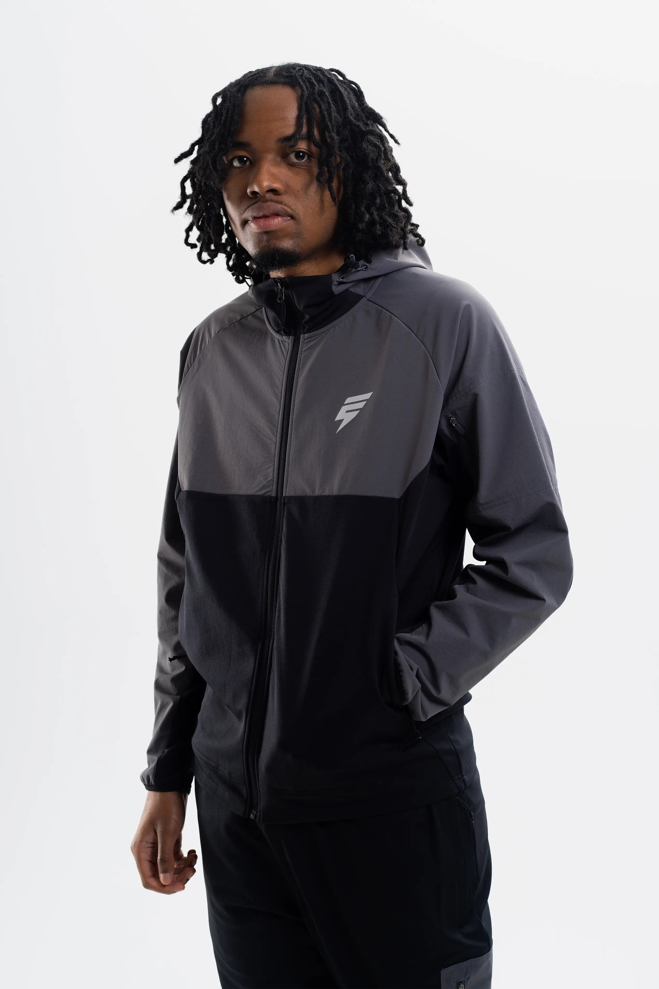 PATCH TRACKSUIT - BLACK/COAL