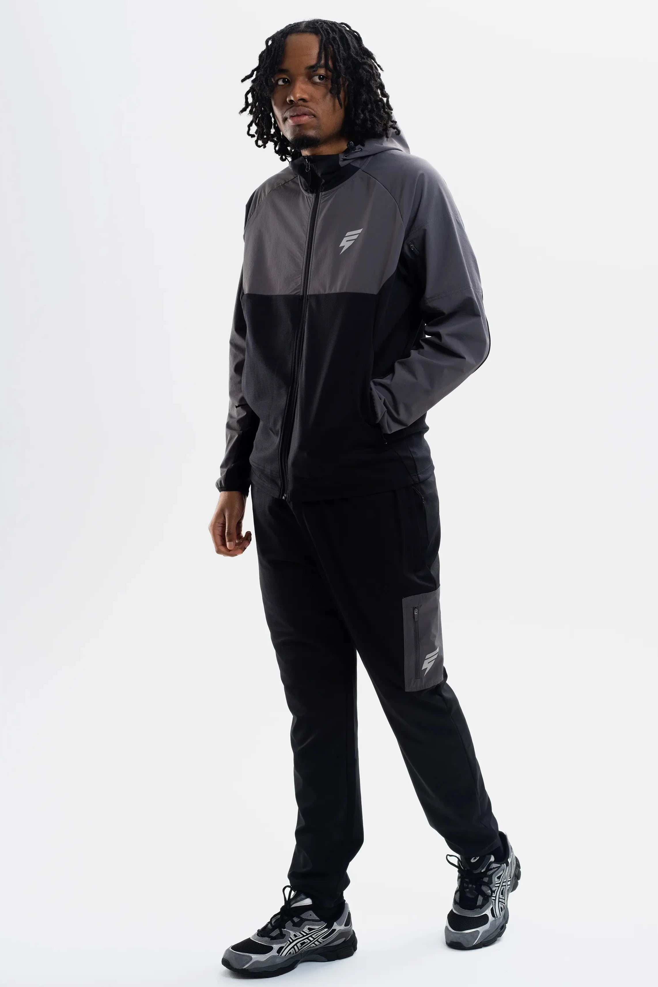 PATCH TRACKSUIT - BLACK/COAL