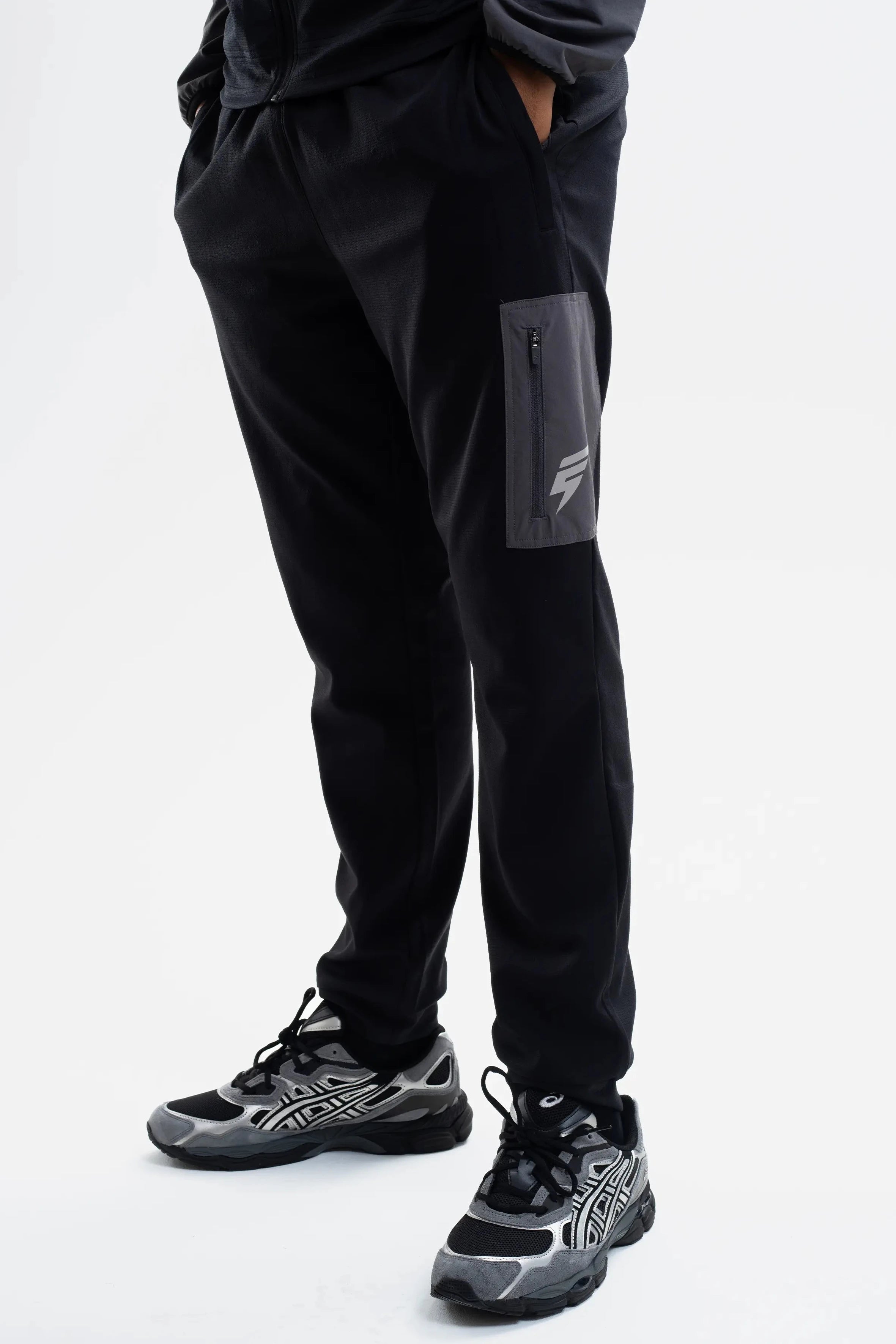 PATCH PANT - BLACK/GREY