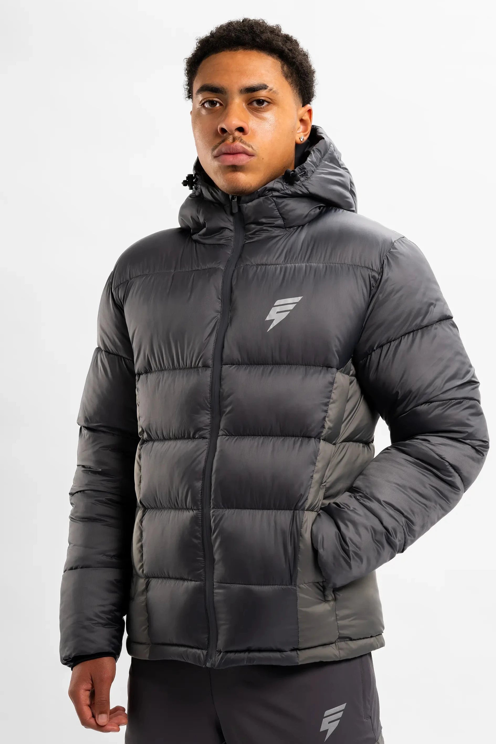 POLAR COAT - COAL/GREY