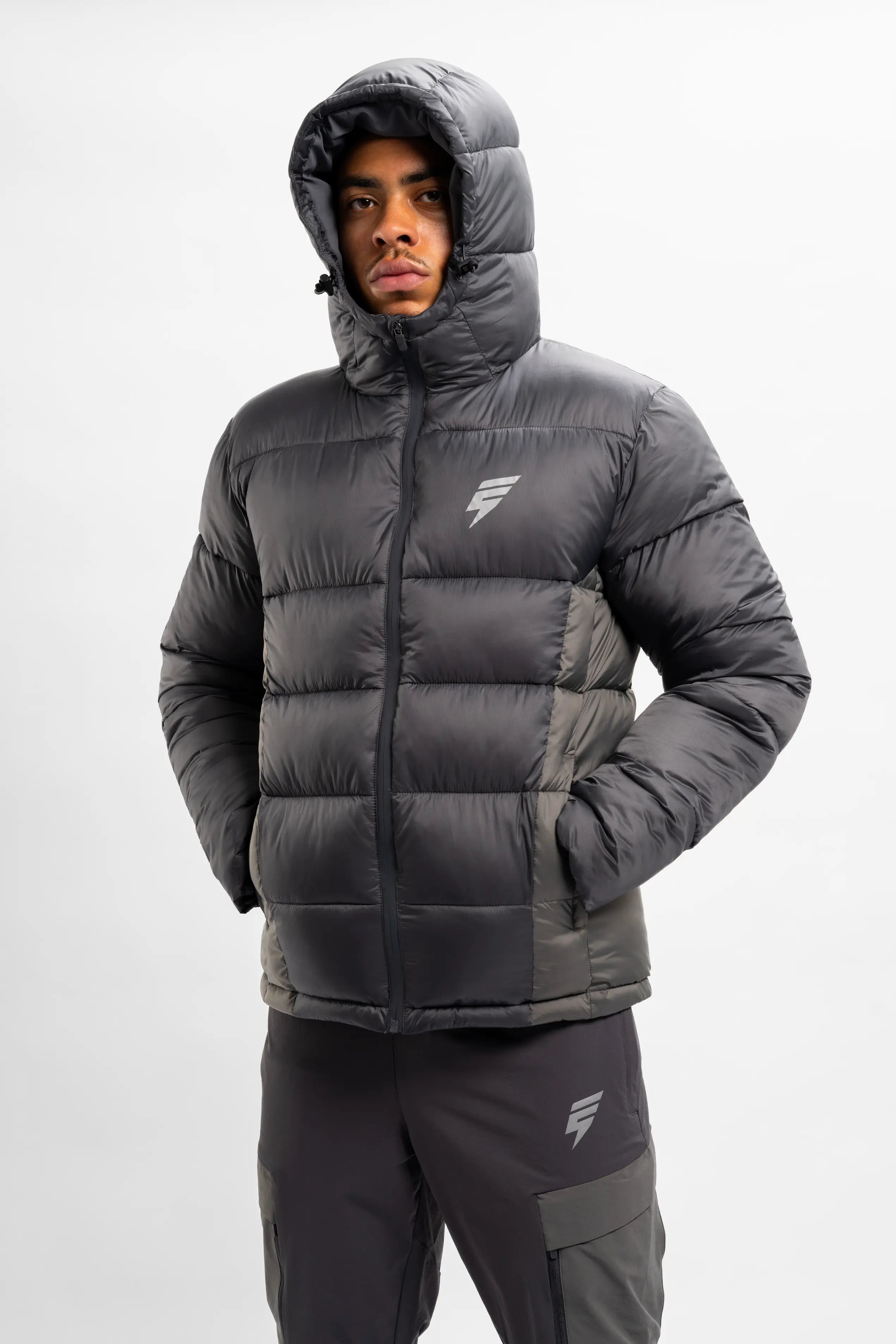 POLAR COAT - COAL/GREY