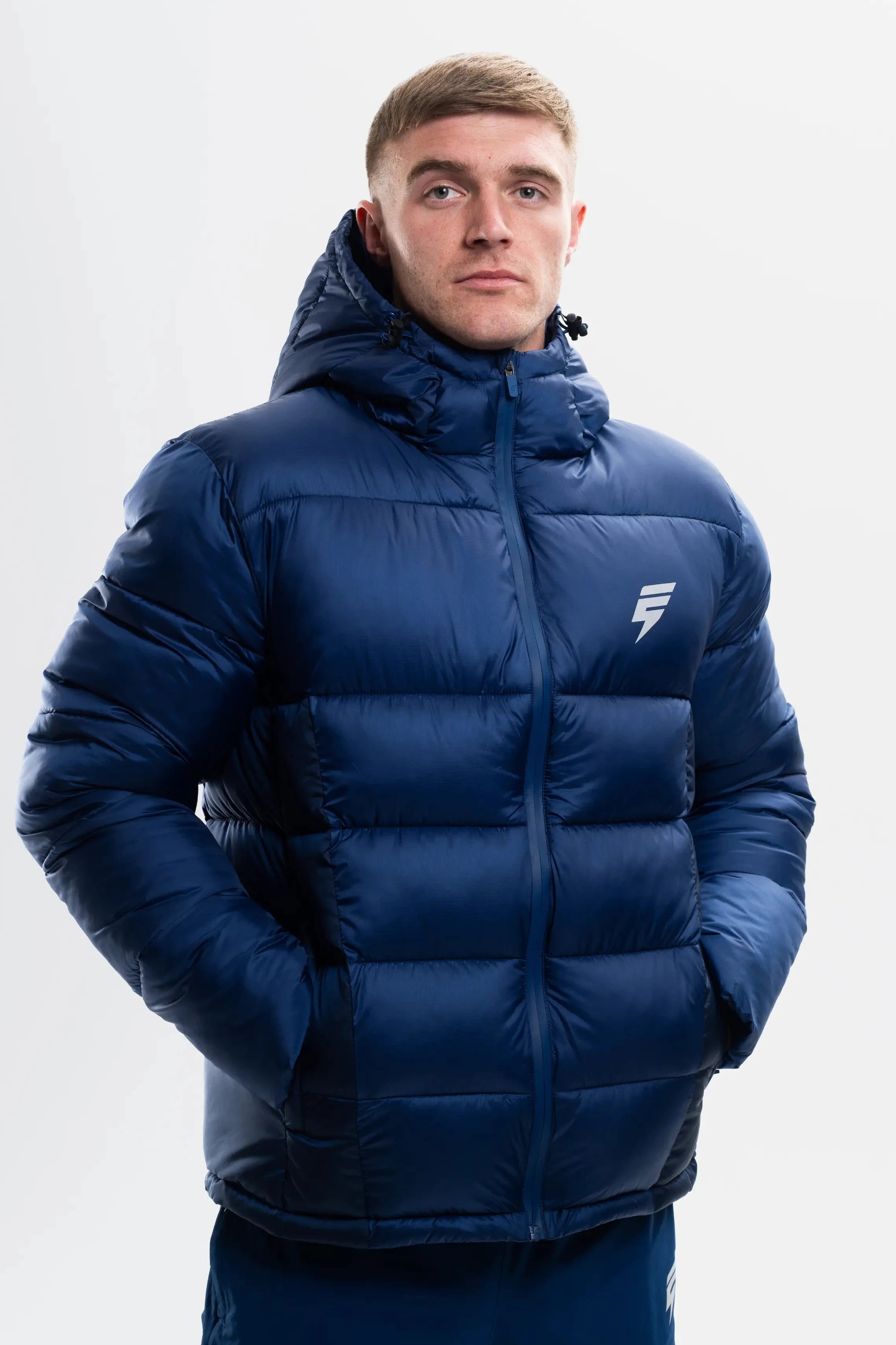POLAR COAT - NAVY/BLUE