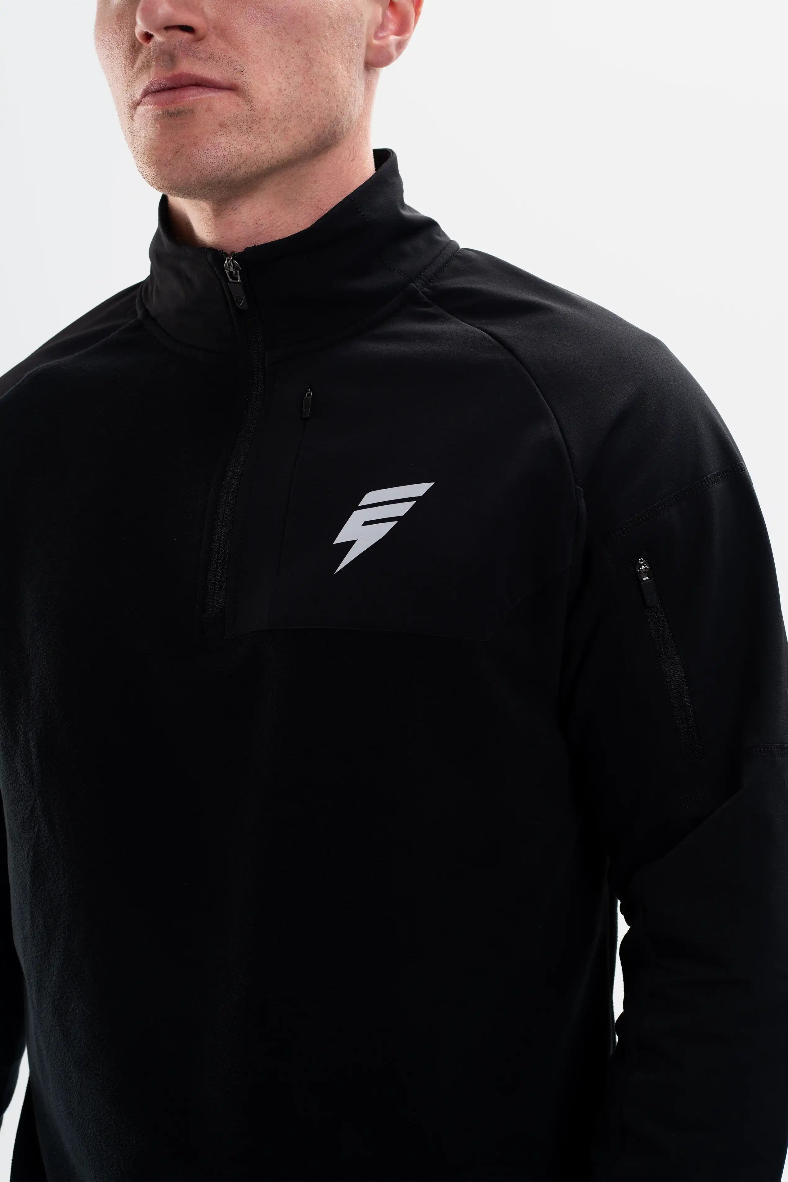 TRAIL 1/4 TRACKSUIT - BLACK