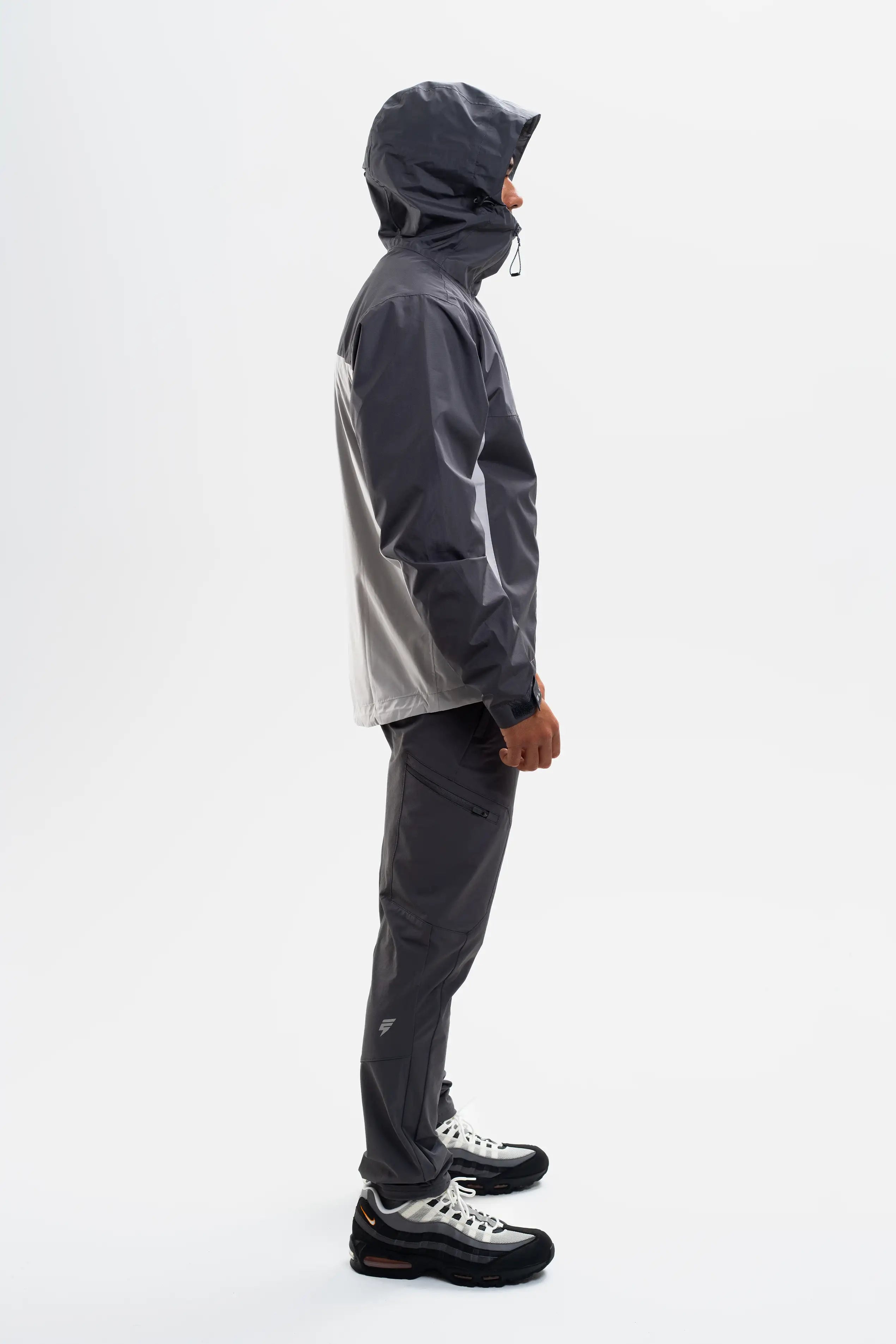 STORM RAINCOAT - LIGHT GREY/COAL
