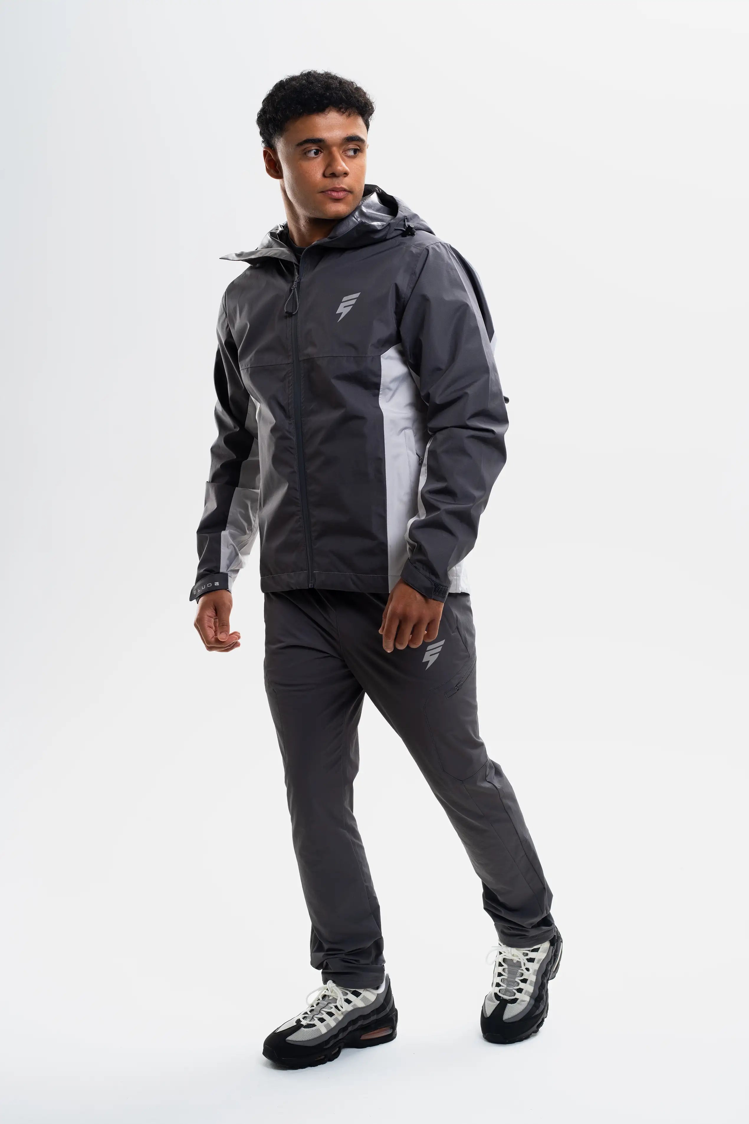 STORM RAINCOAT - LIGHT GREY/COAL