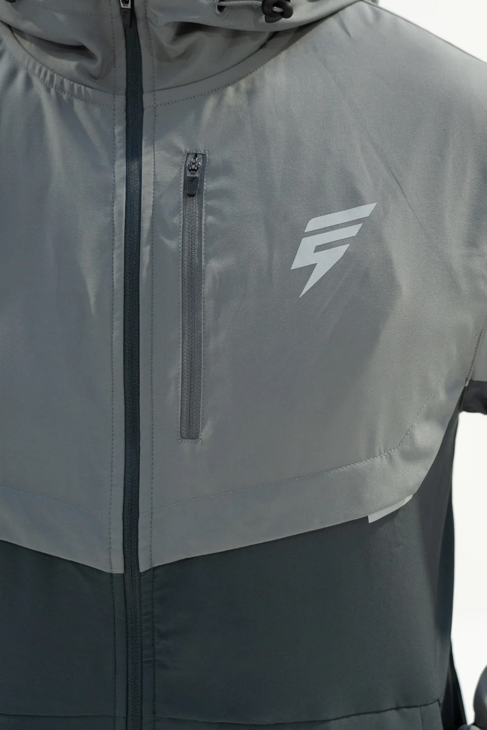 TRACK JACKET - COAL/LIGHT GREY