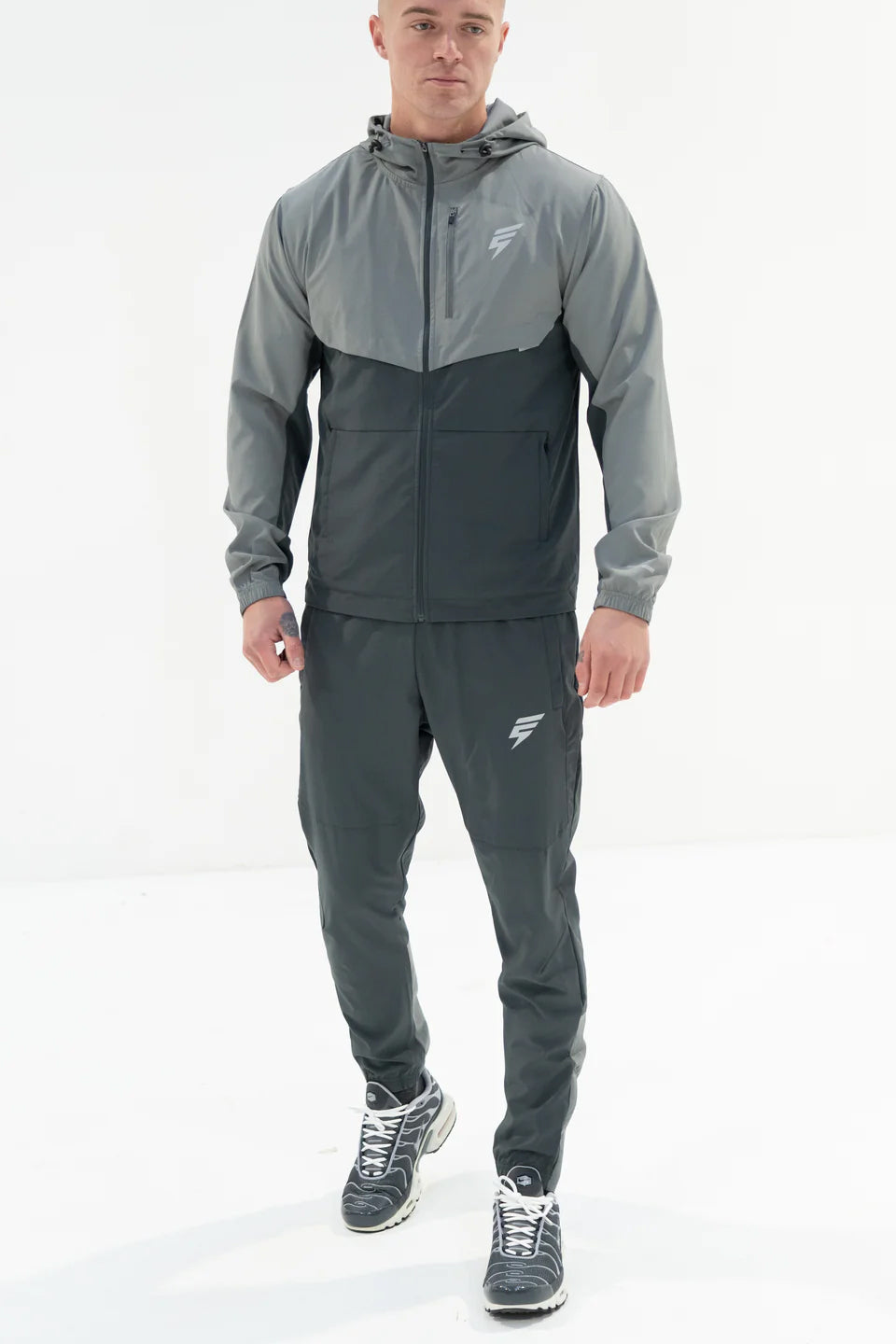 TRACK PANTS - COAL/LIGHT GREY